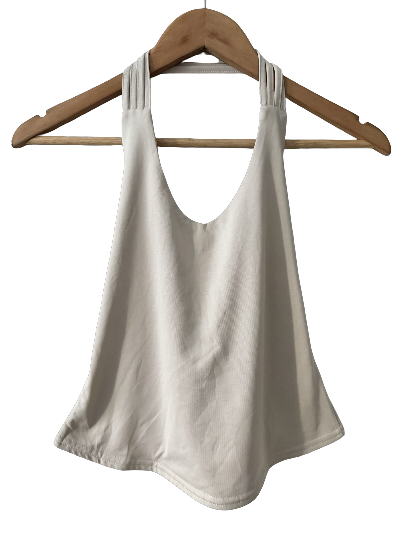Vintage Y2K Ivory Hour Halter top (S)