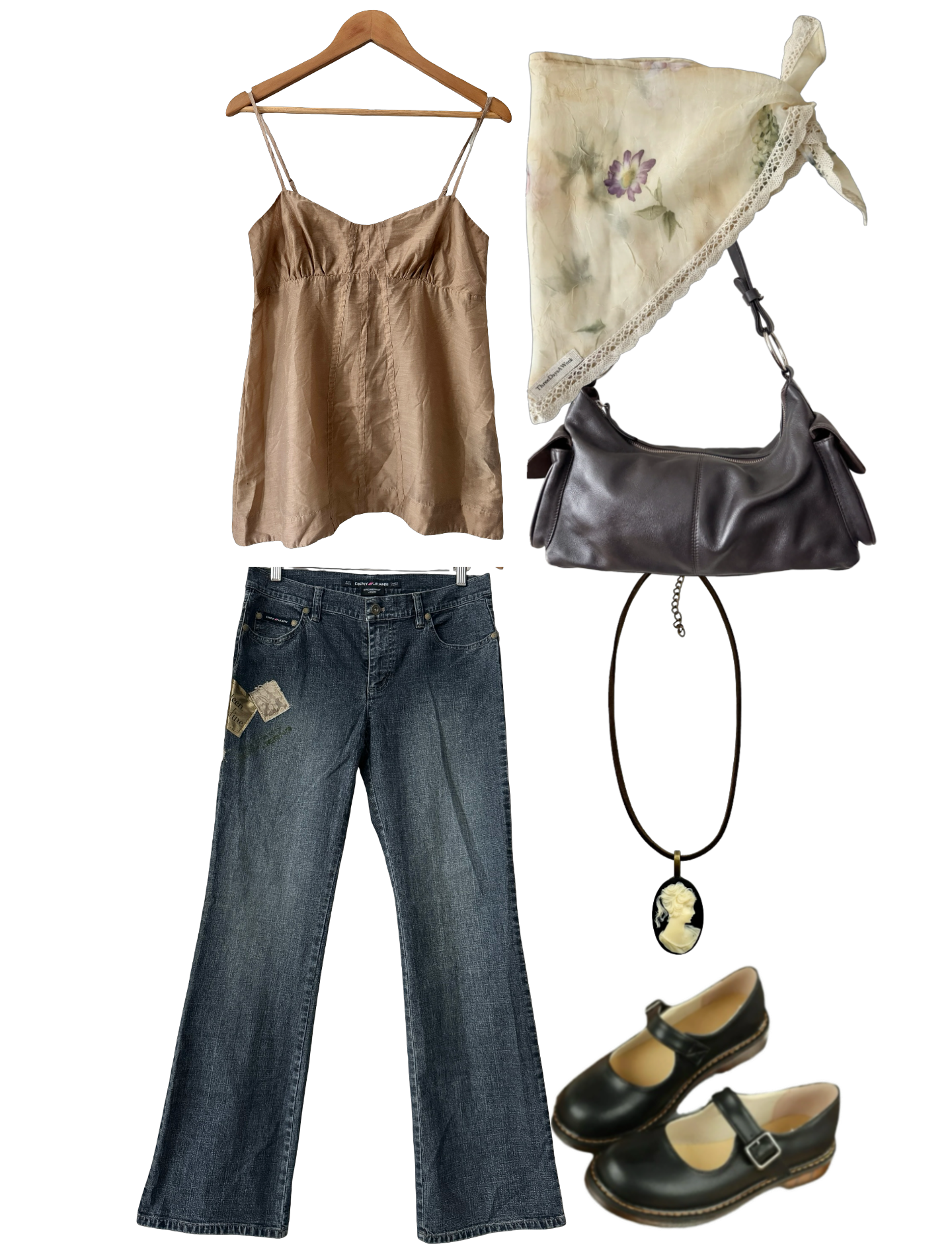 Vintage 90s Caramel Babydoll Camisole (M)