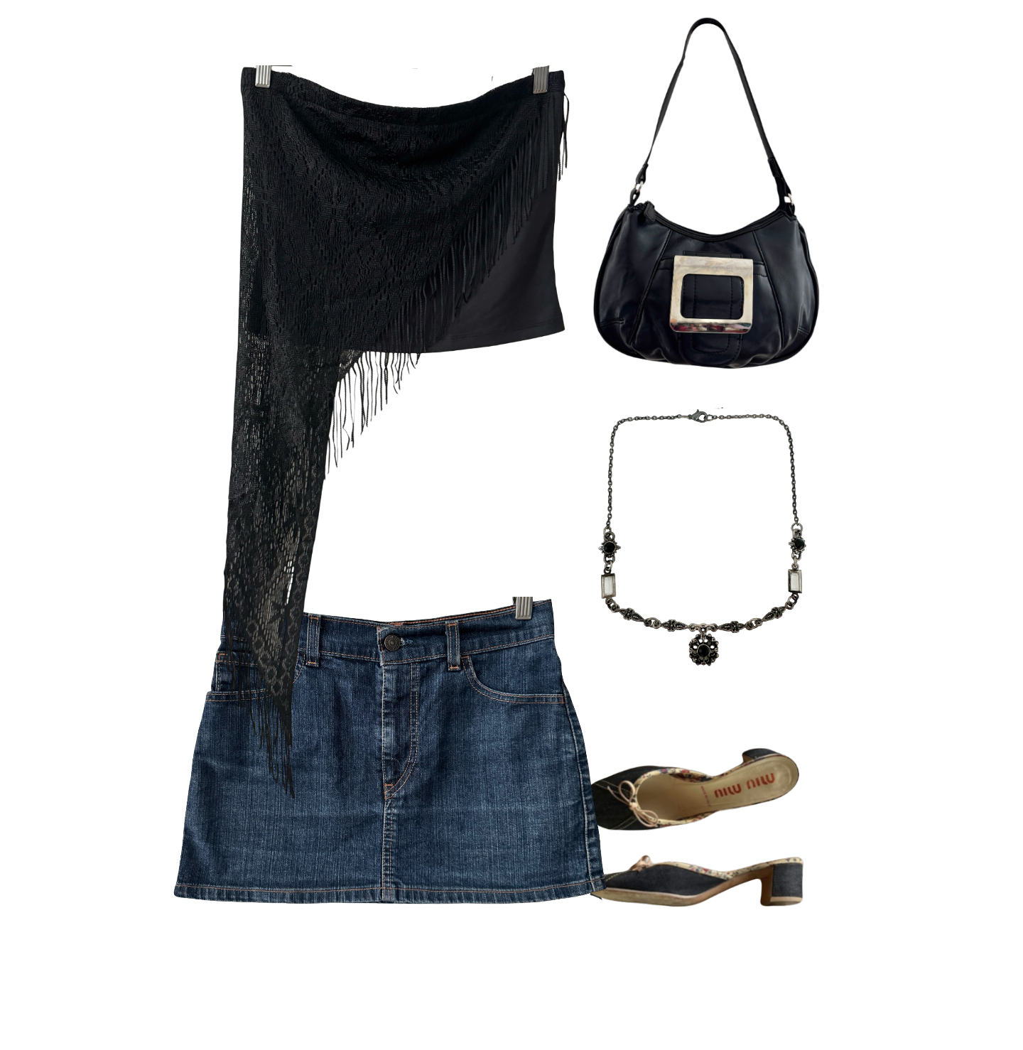 Vintage Y2K Levi's Denim Micro Mini Skirt (XS)