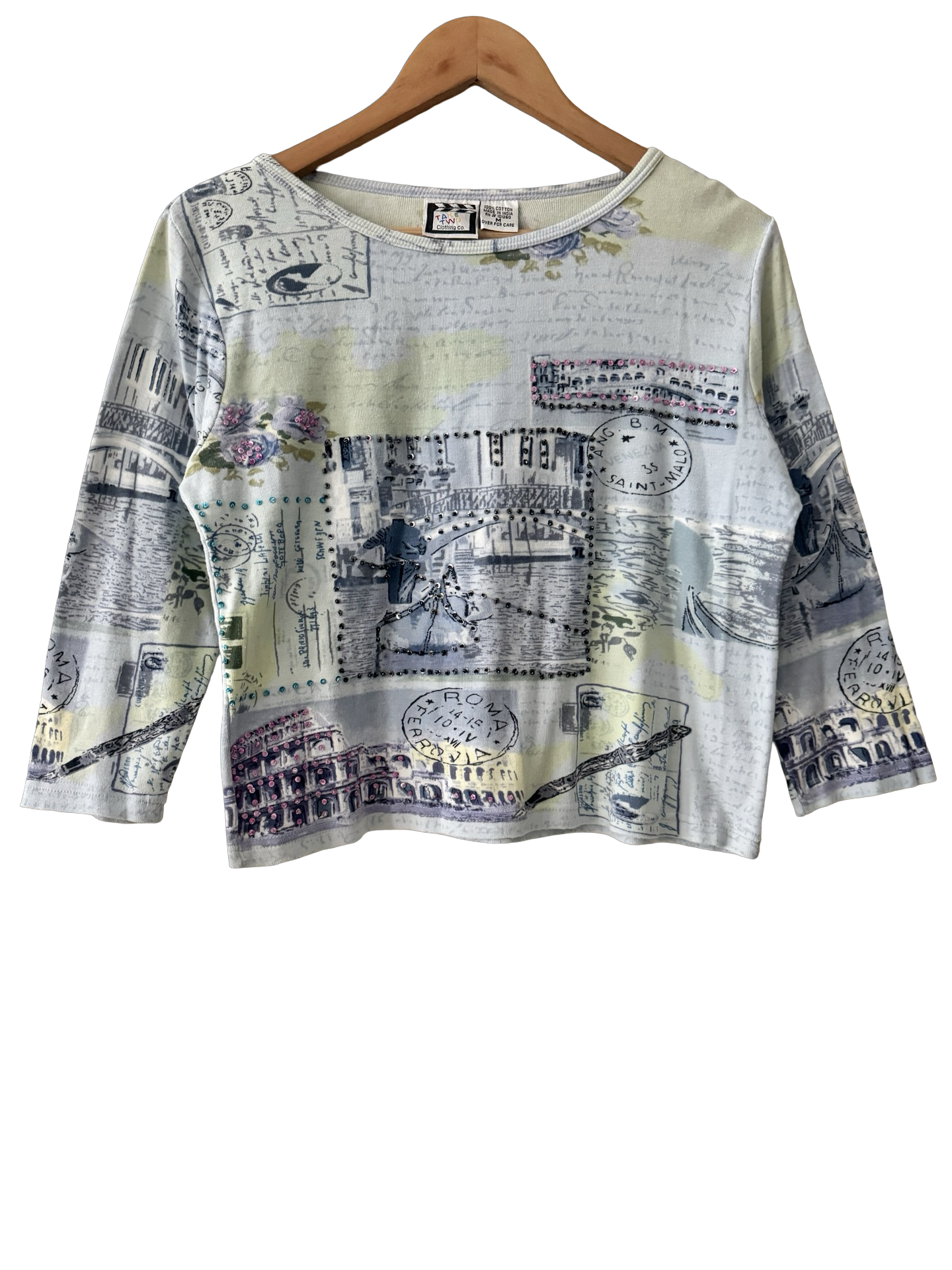 Vintage 90s Off Duty Graphic Cotton Tee (L)