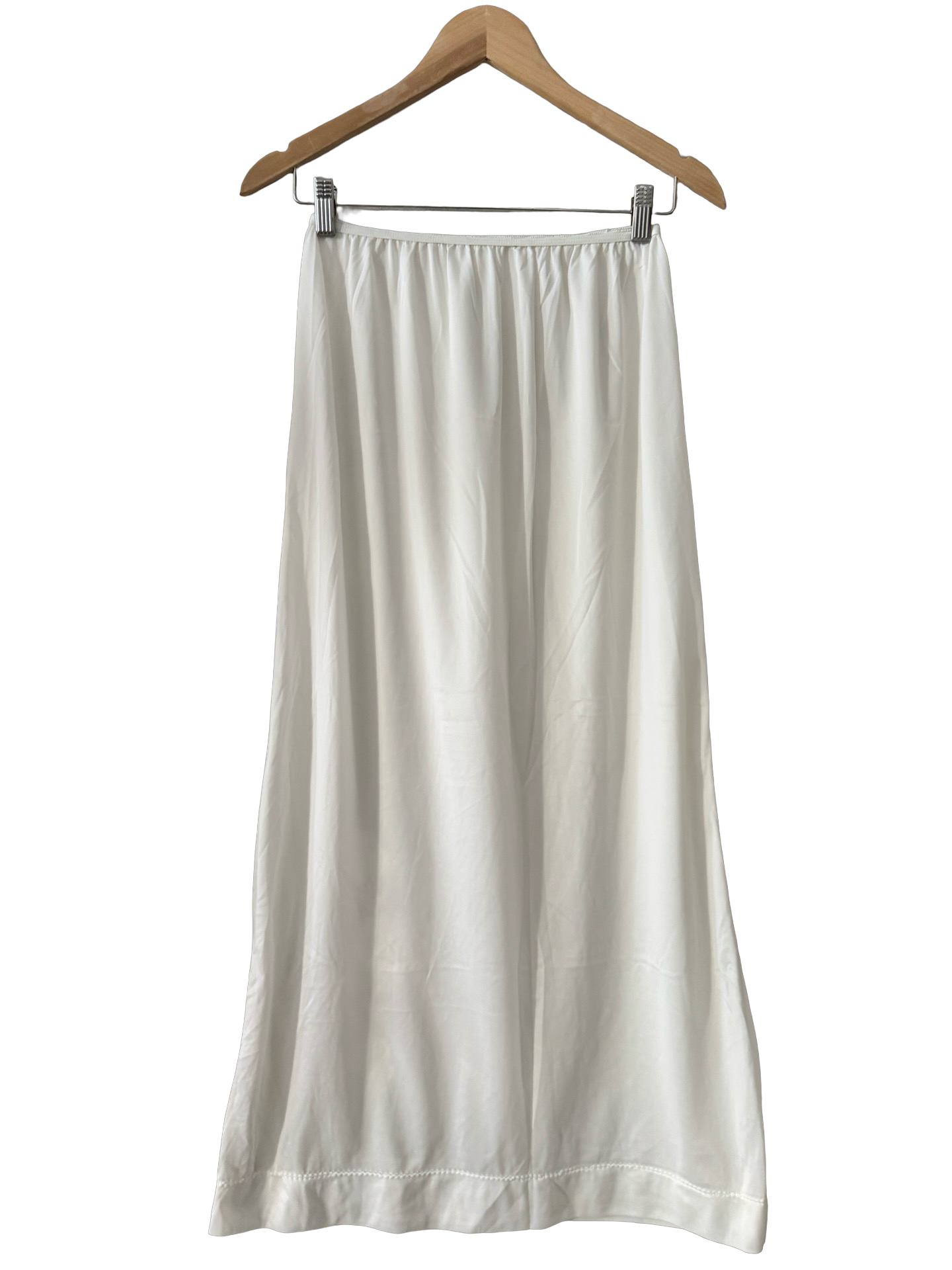 Vintage Y2K Moonflower Satin Midi Skirt (M)