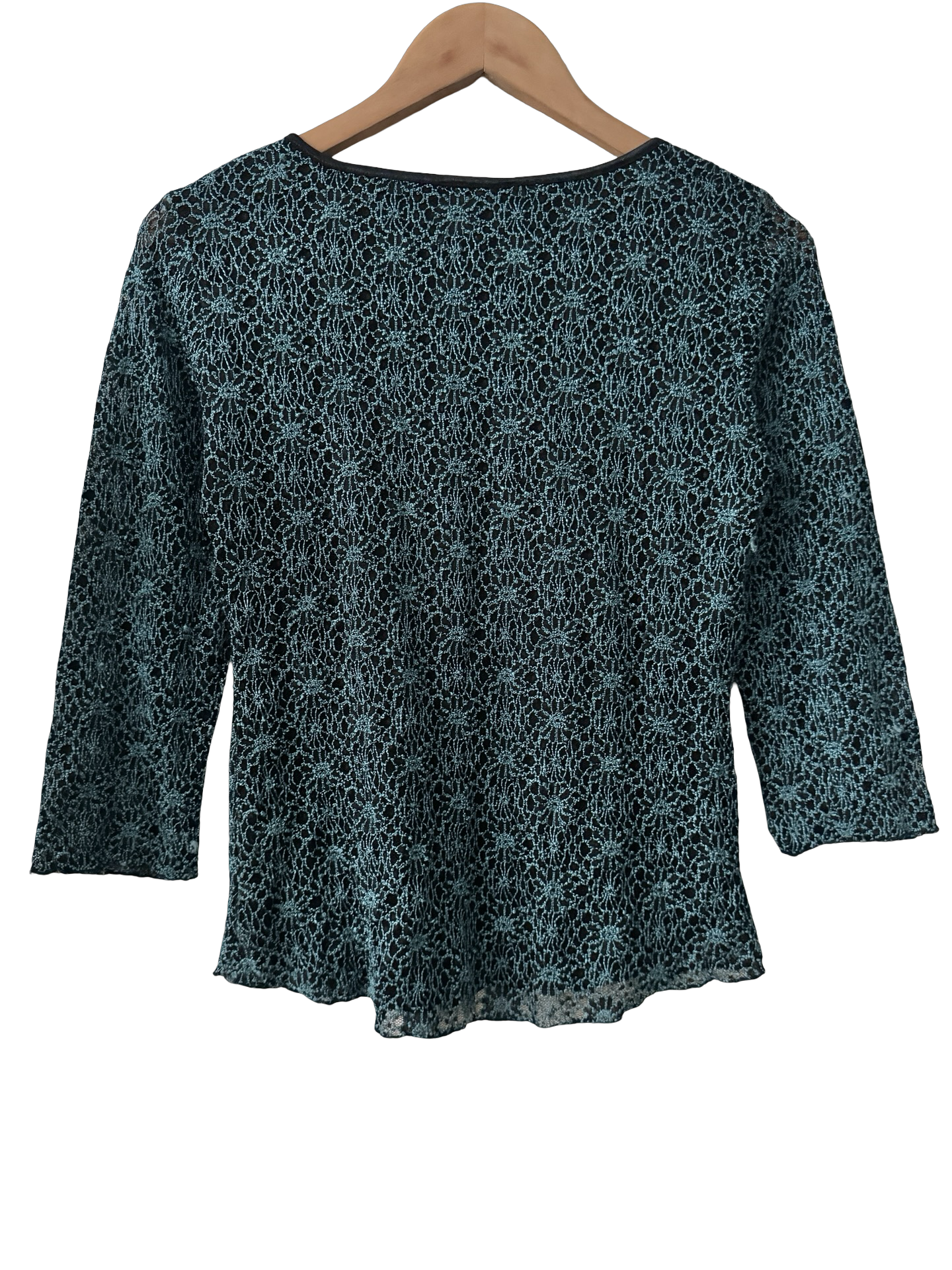Vintage Y2K Electric Hour Knit Top (M)