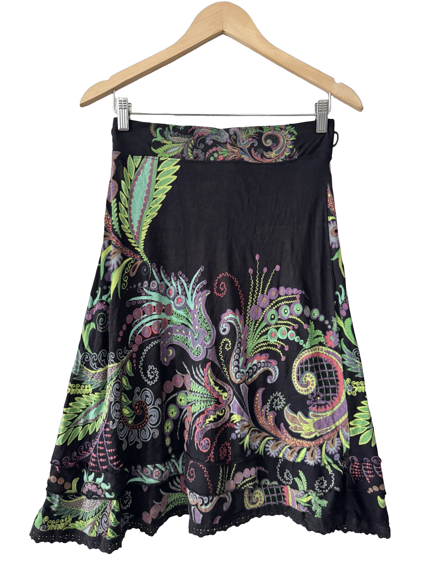 Vintage Y2K Desigual Electric Eden Skirt (S)