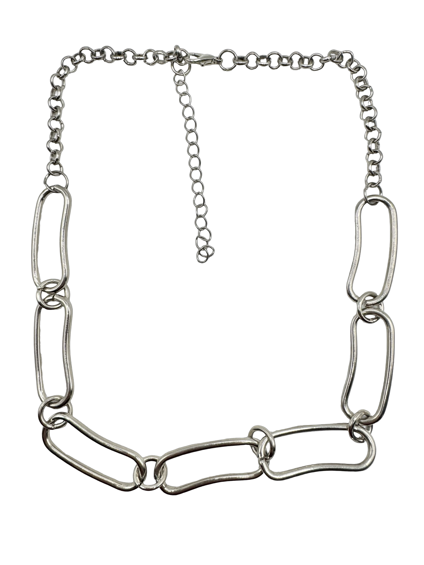 Vintage Downtown Muse Sculptural Link Necklace