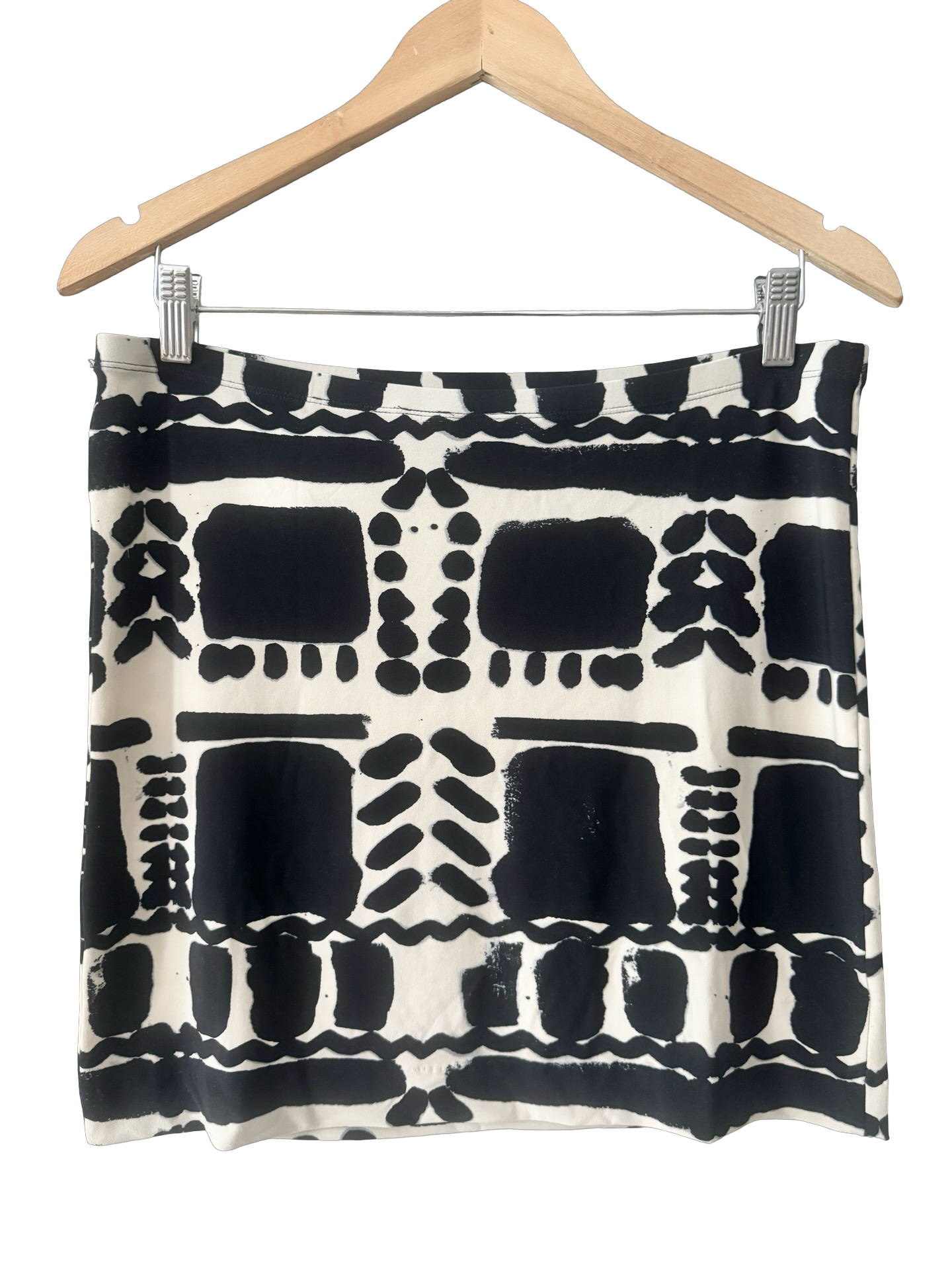 Vintage Y2K Norma Kamali Graphic Mini Skirt (M/L)
