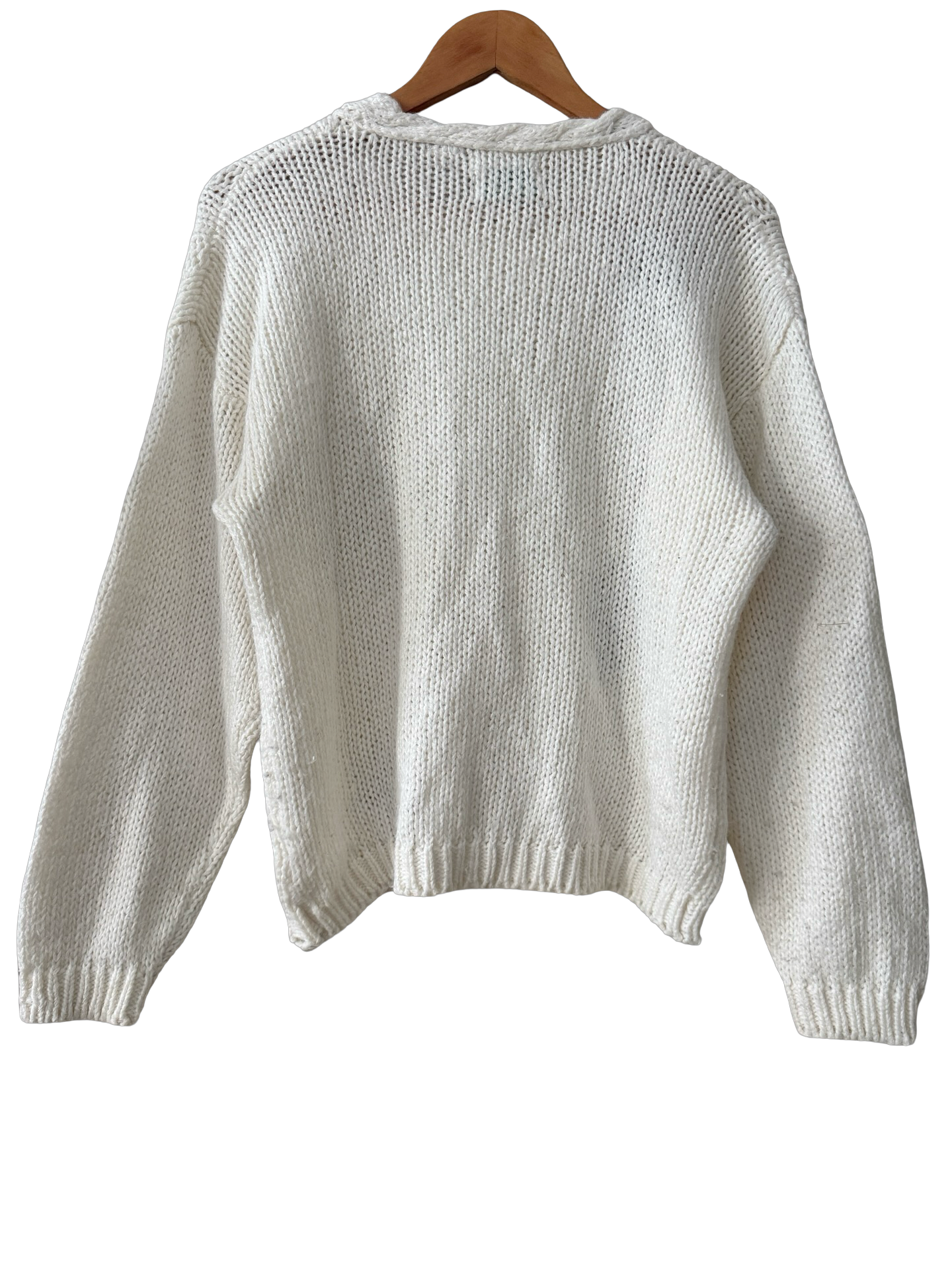 Vintage 90s Indie Cottage Hand-Knit Sweater (M)