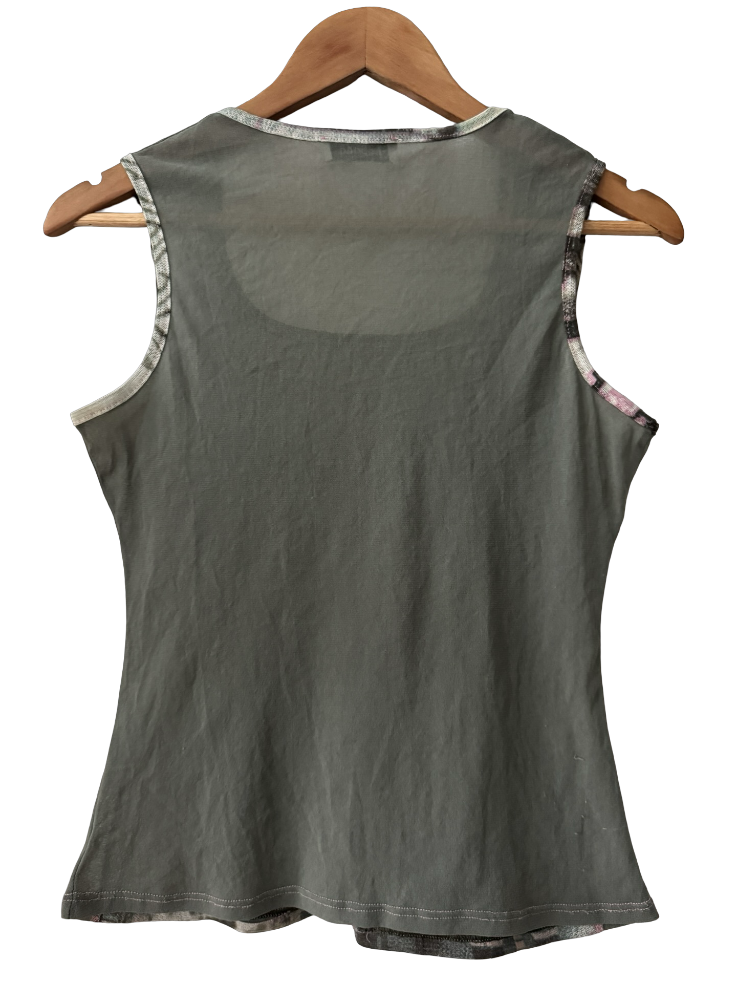 Vintage Y2K Metro Girl Mesh Tank (M)