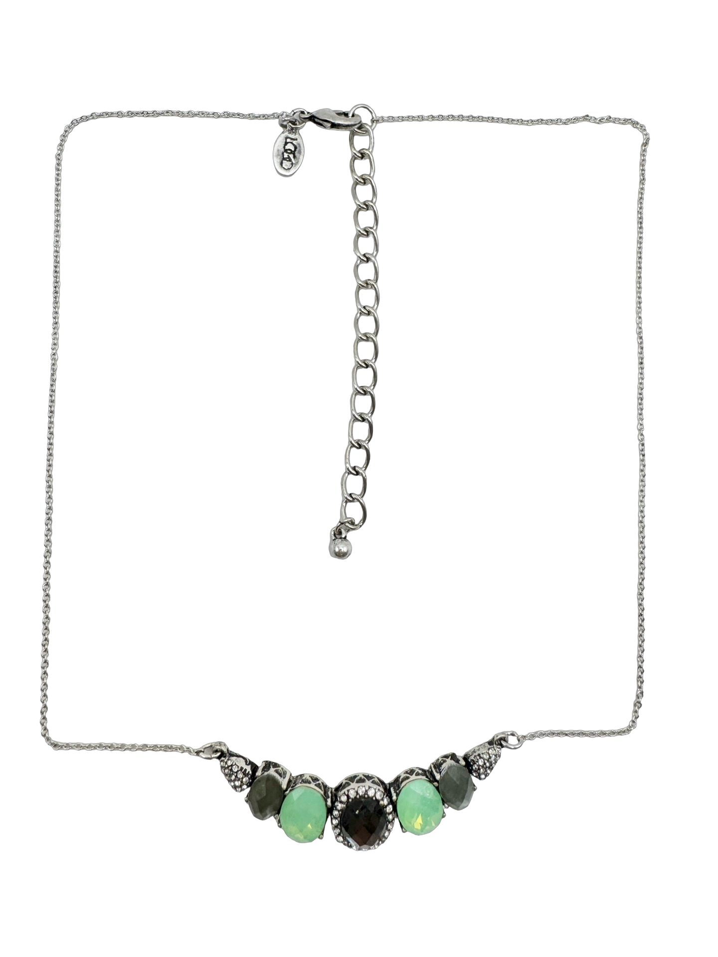 Vintage Opalite Crystal Statement Necklace