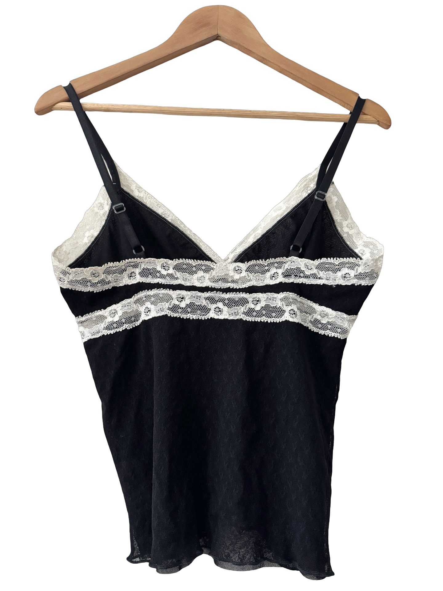 Vintage Y2K French Maid Lace Cami (Medium)
