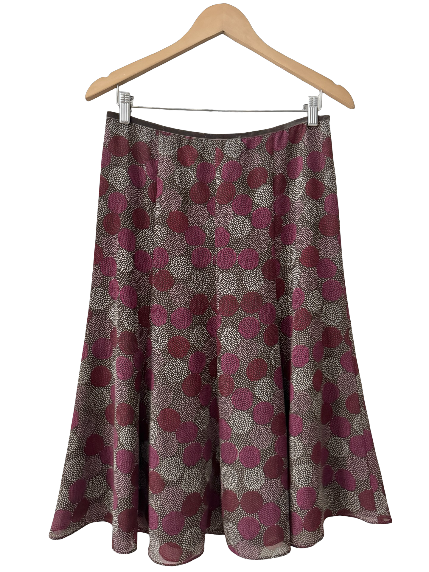 Vintage 90s Gallery Girl Geometric Midi Skirt (M)