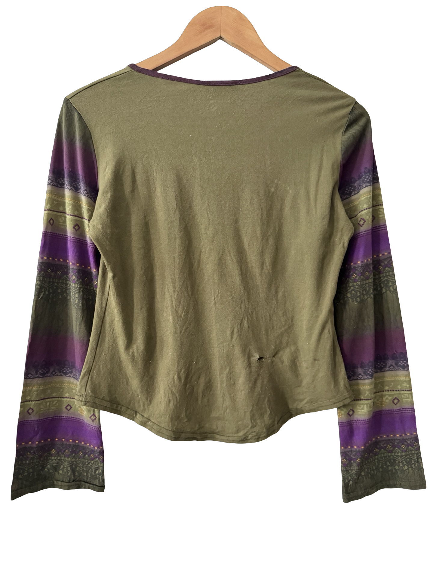 Vintage Y2K French Artsy Patchwork Floral Knit (M)