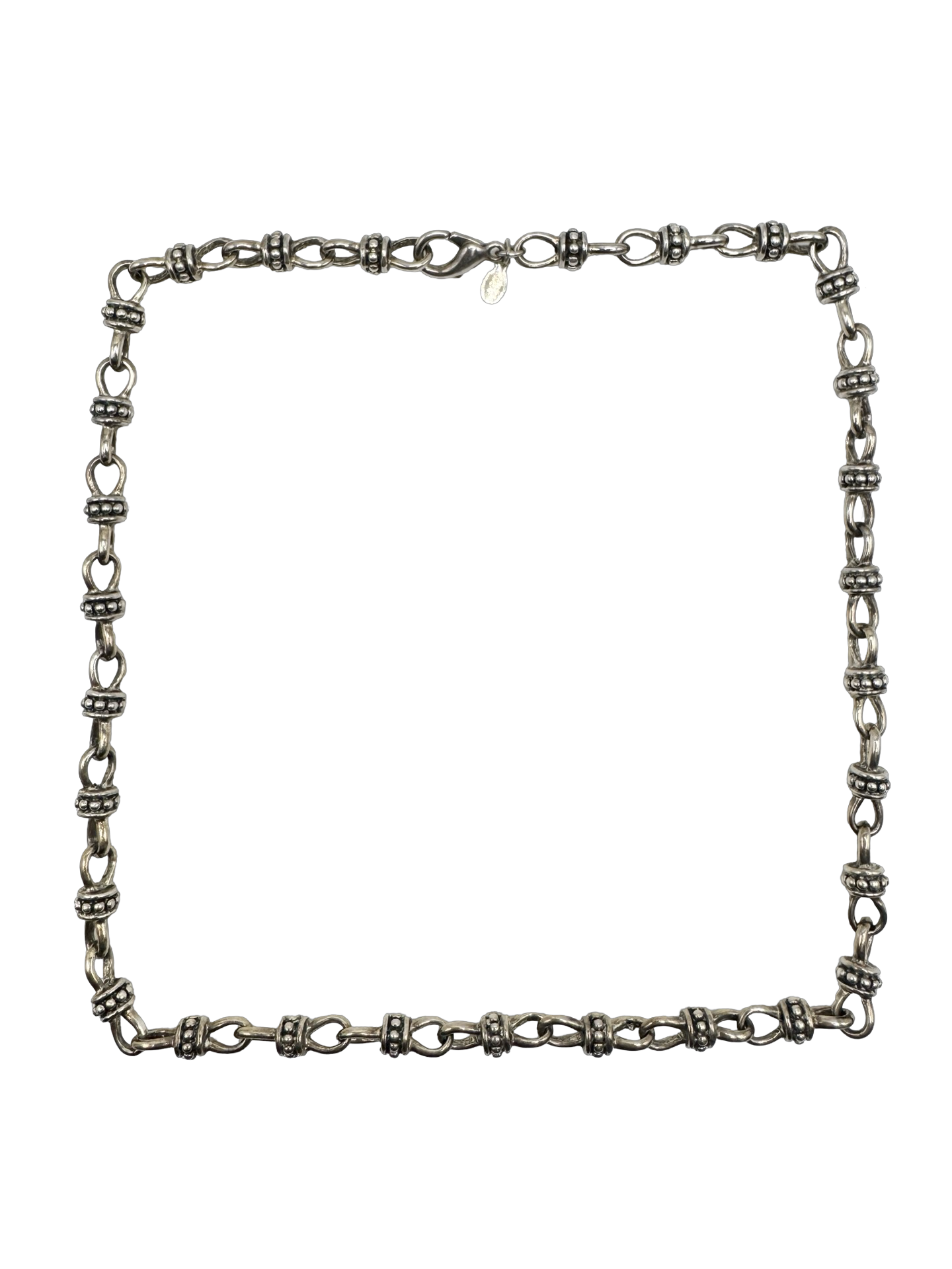 Vintage Silver Link Chain Necklace