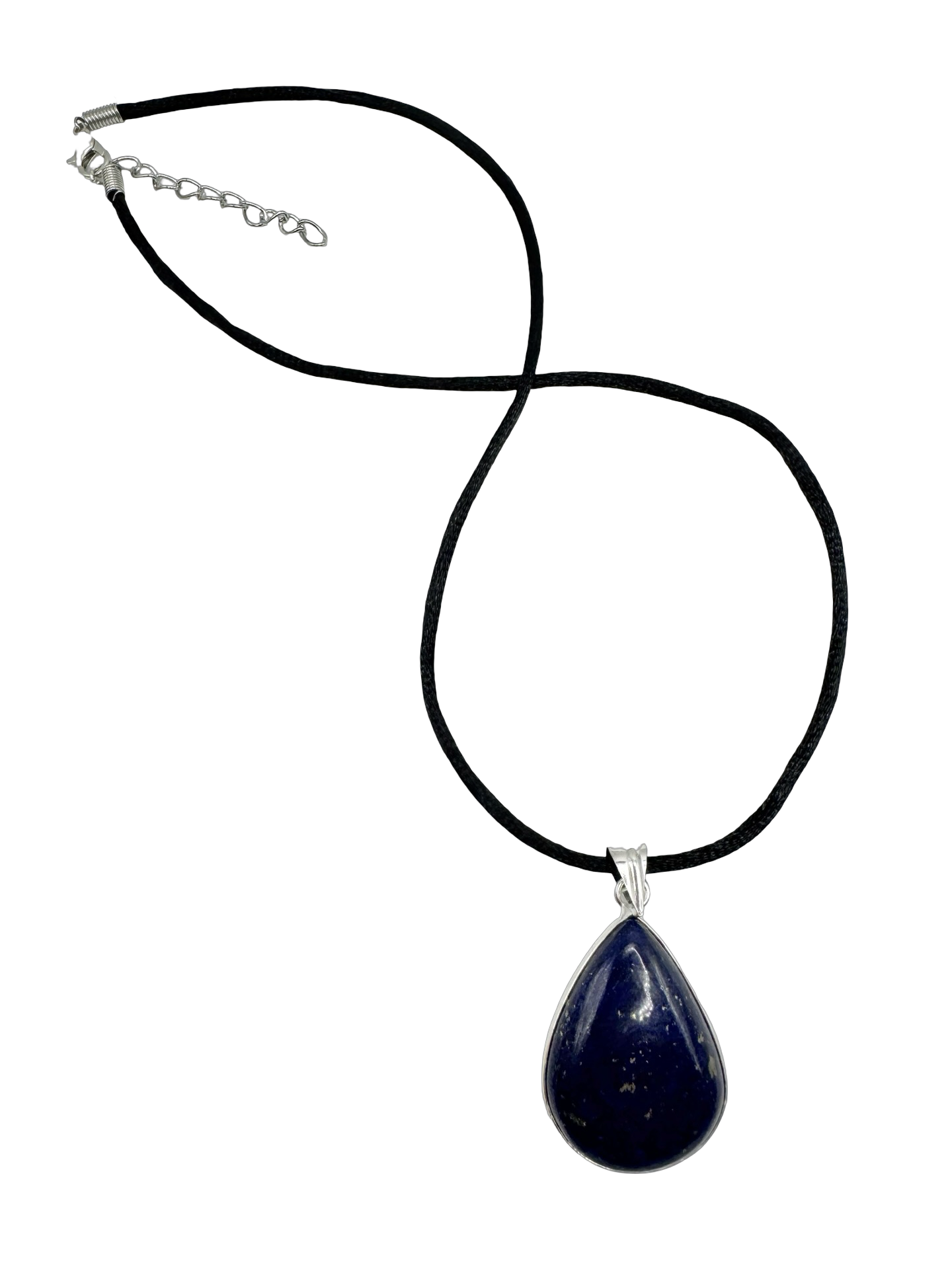 Ink Vein Stone Pendant Necklace