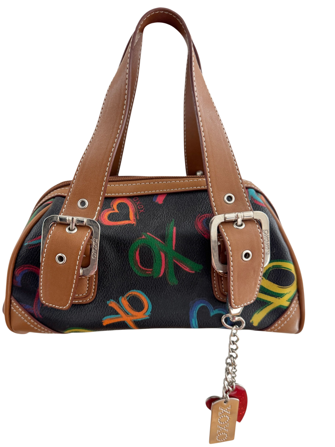 Vintage Y2K XOXO Embossed Buckle Shoulder Bag