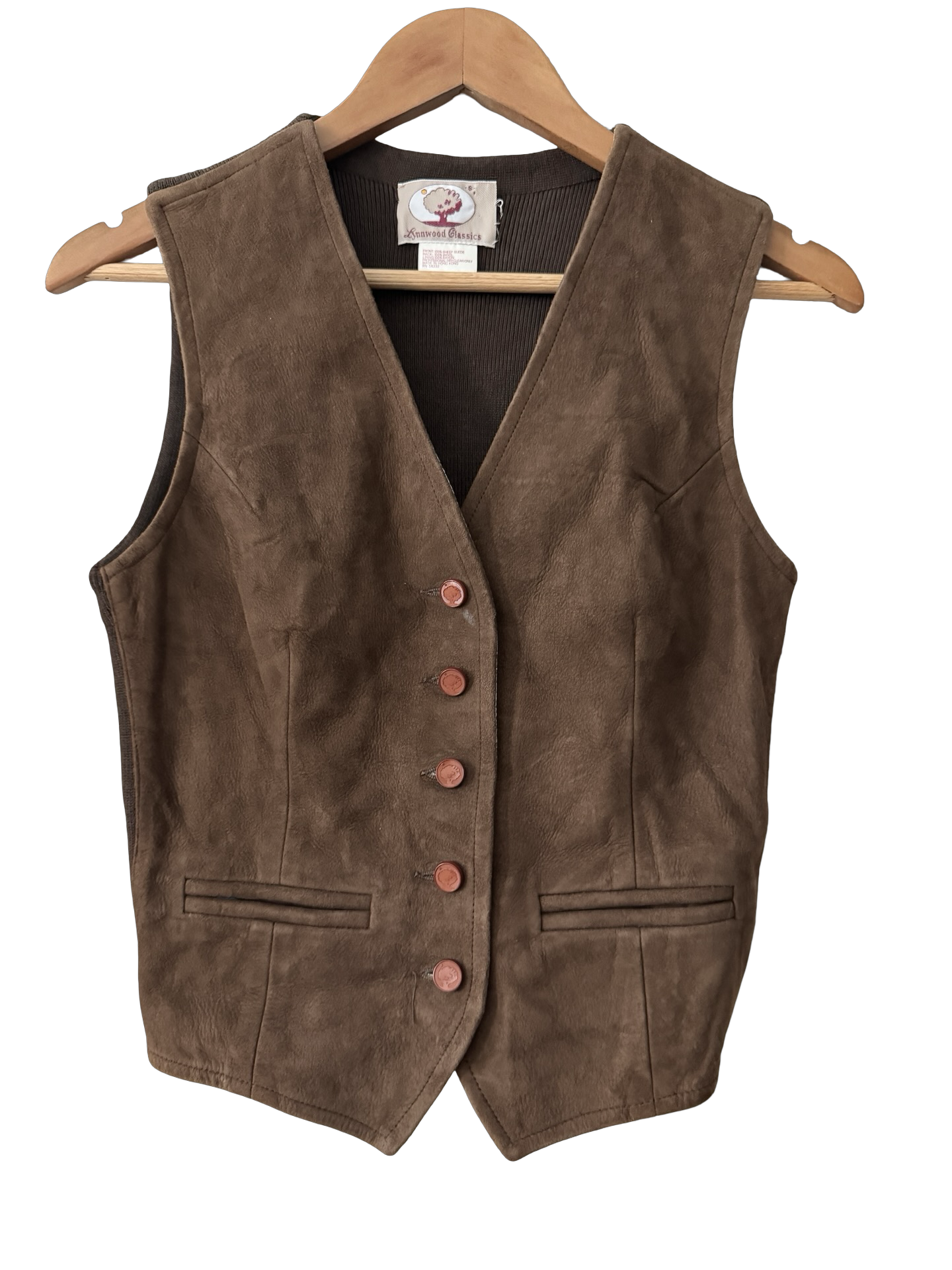 Vintage 90s Suede Theory Vest (S)