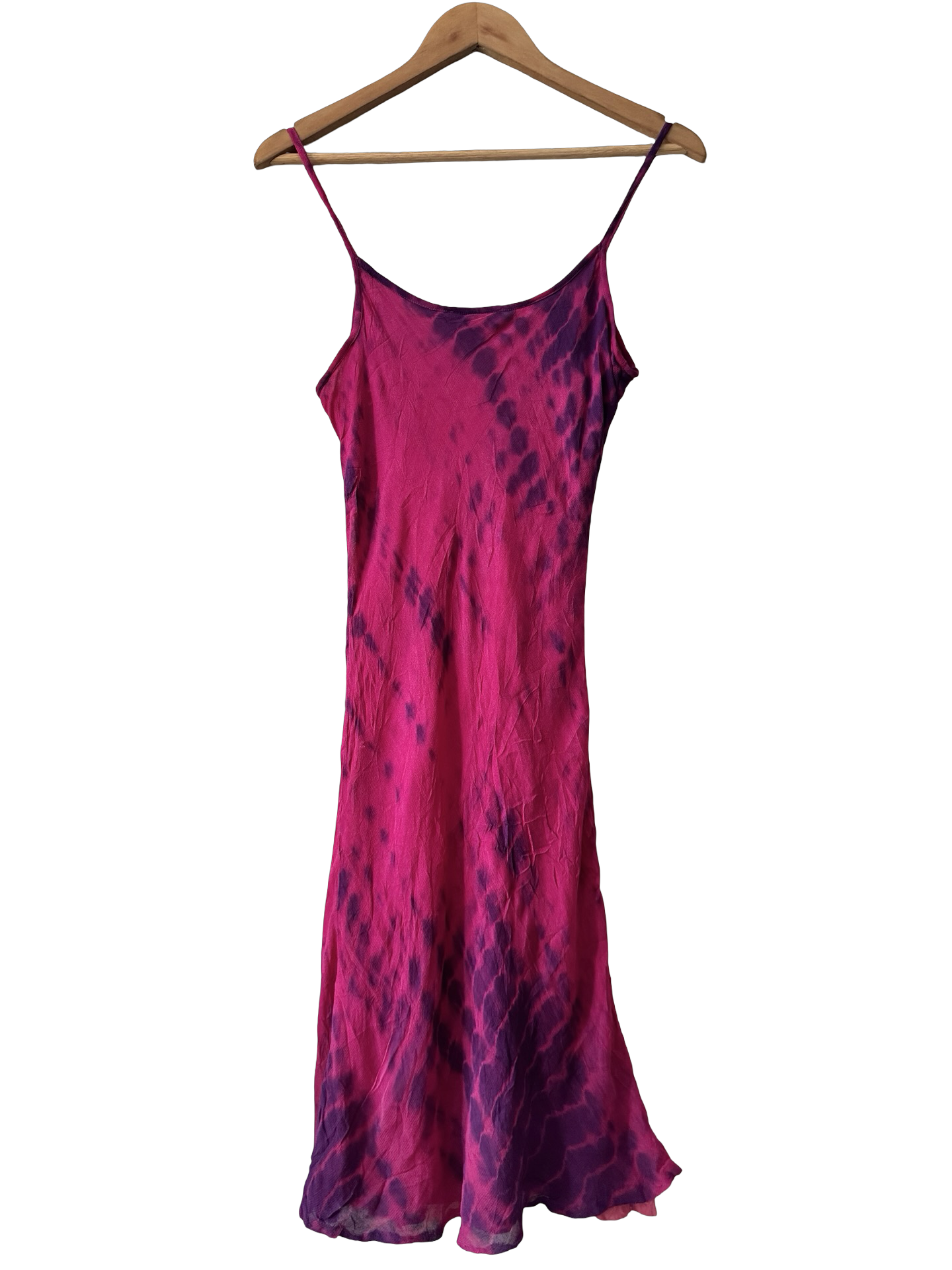 Vintage 90s Raspberry Ink Slip Dress (M)