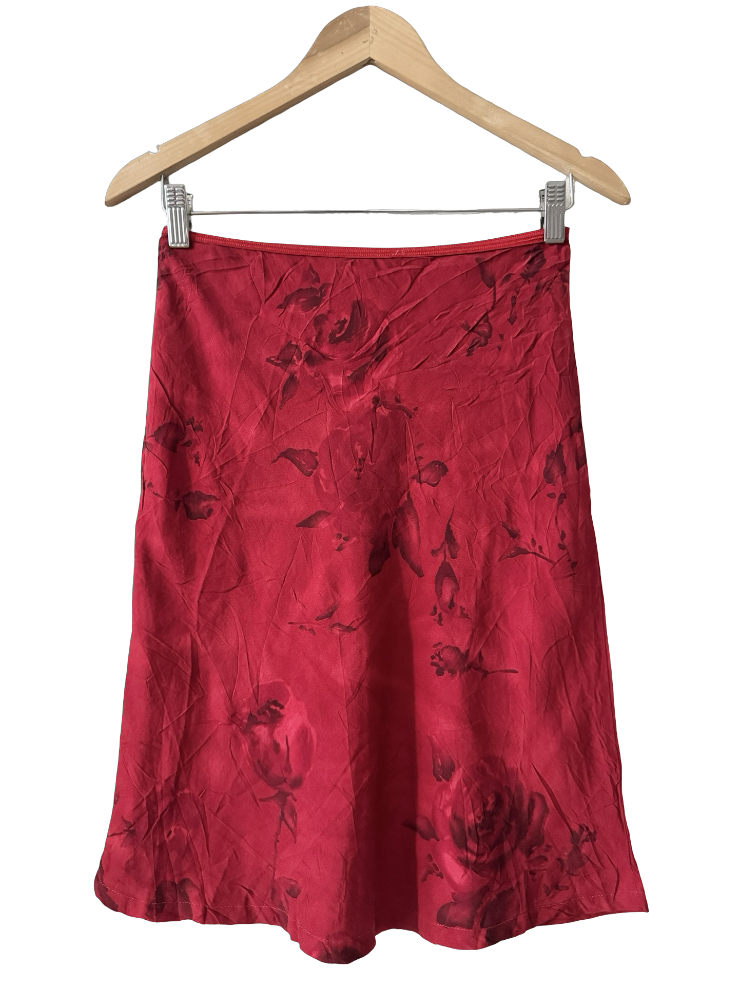Vintage 90s Cherry Bomb Floral Midi Skirt (XS)