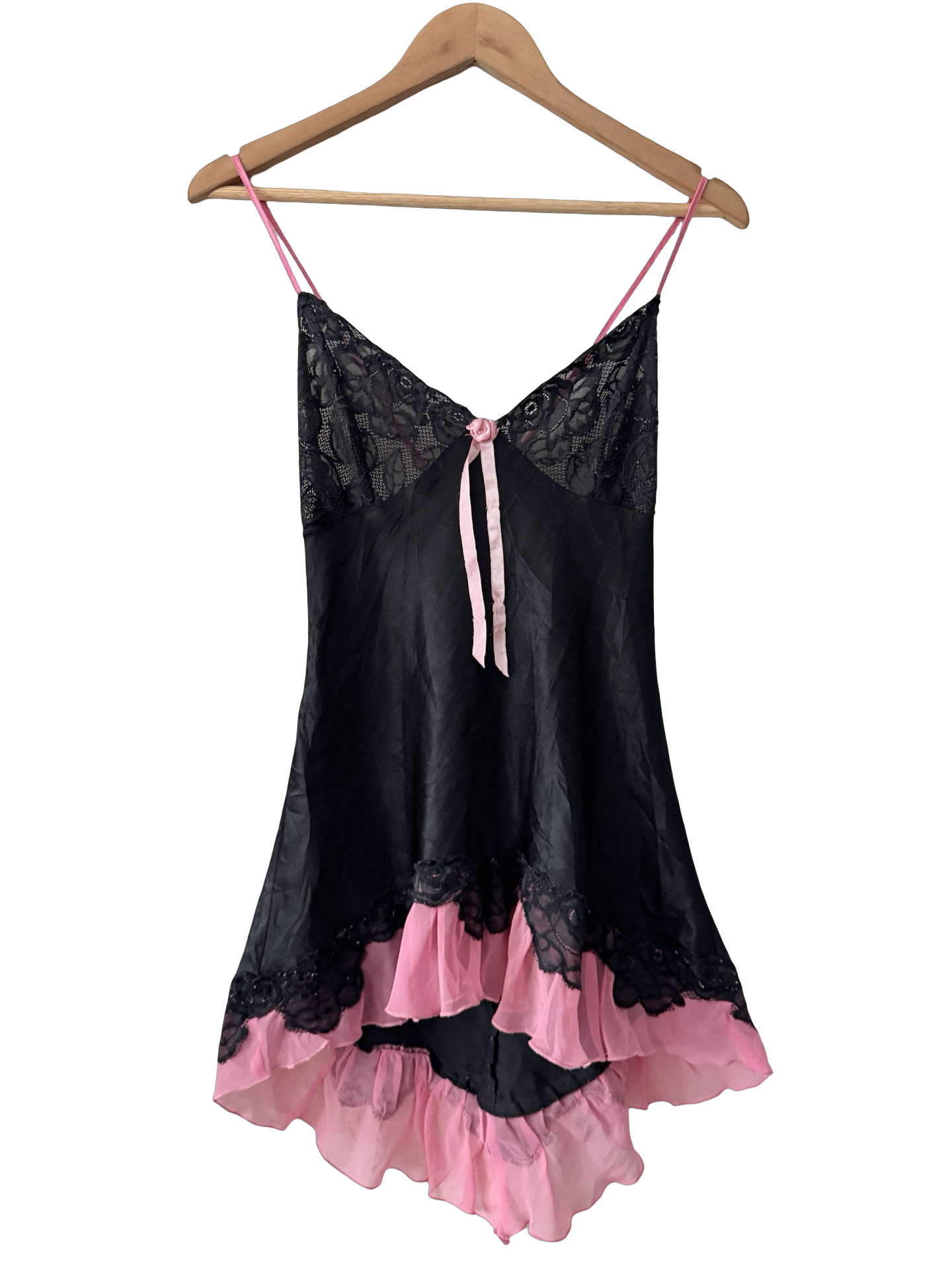 Vintage 90s Sheer French Babydoll Top (M)
