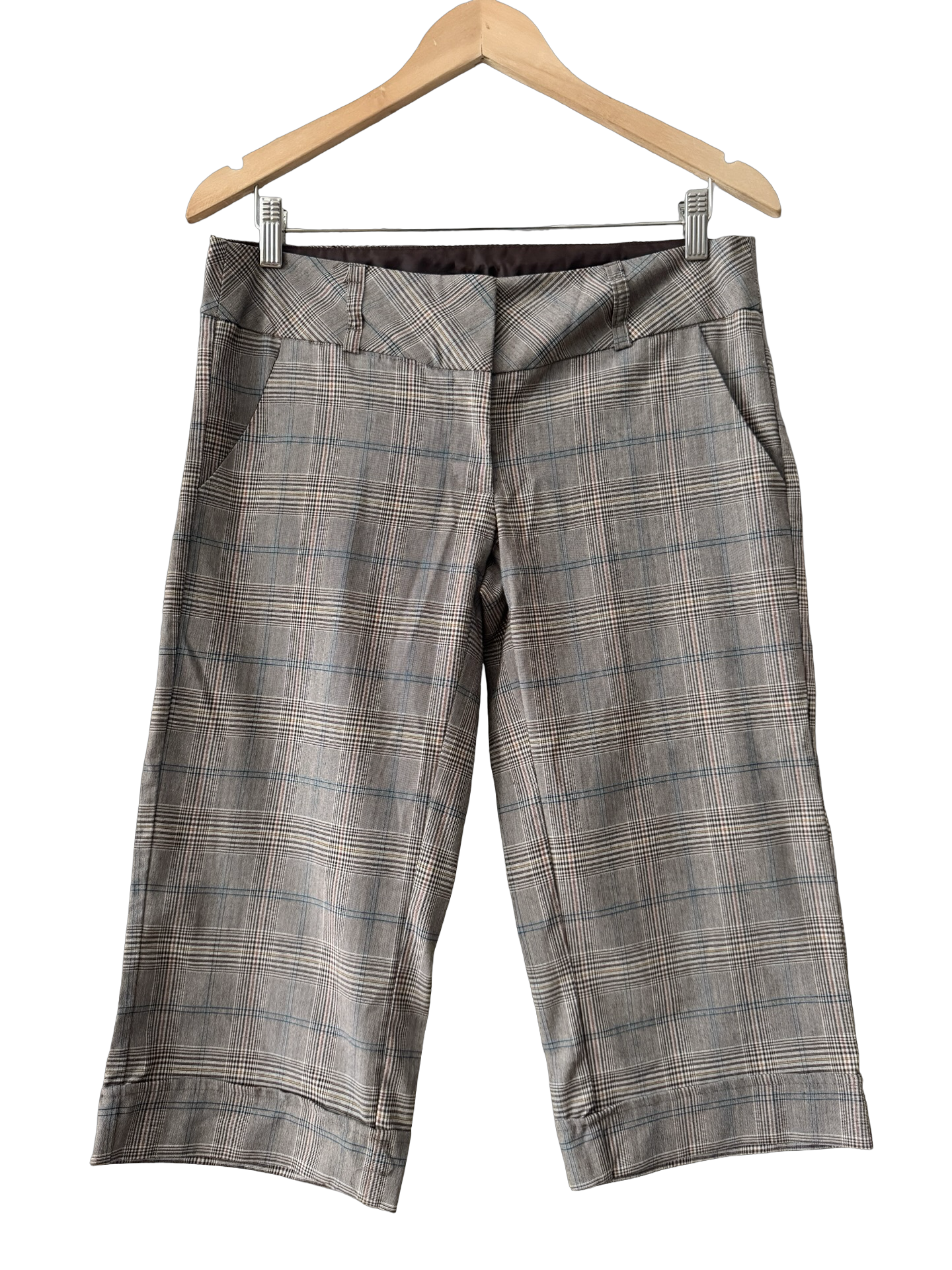 Vintage 90s Heart and Soul Plaid Capri Pants (M)