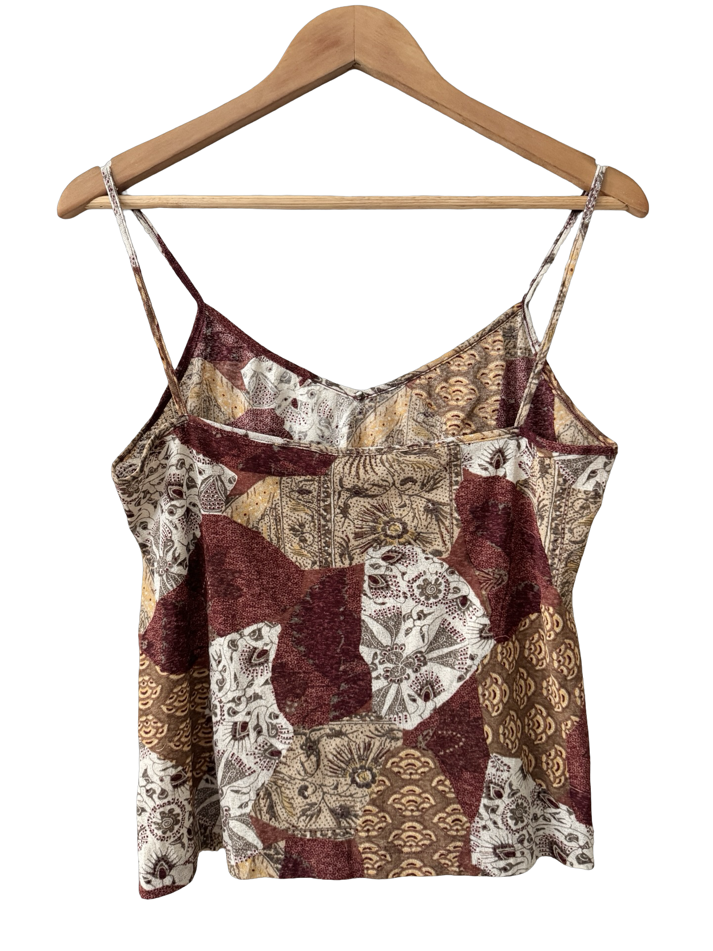 Vintage 90s French Retro Patchwork Cami (L)