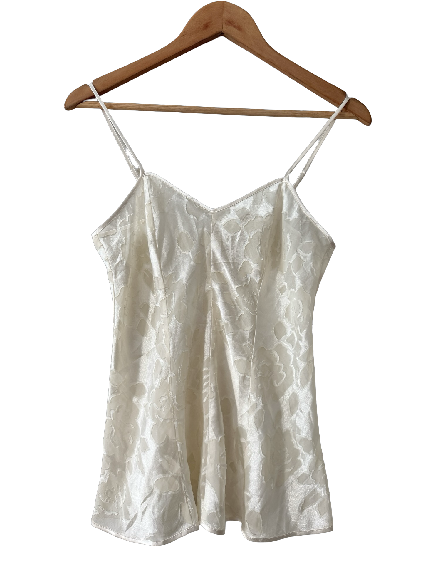 Vintage 90s Porcelain Dreams Embossed Floral Camisole (S/M)