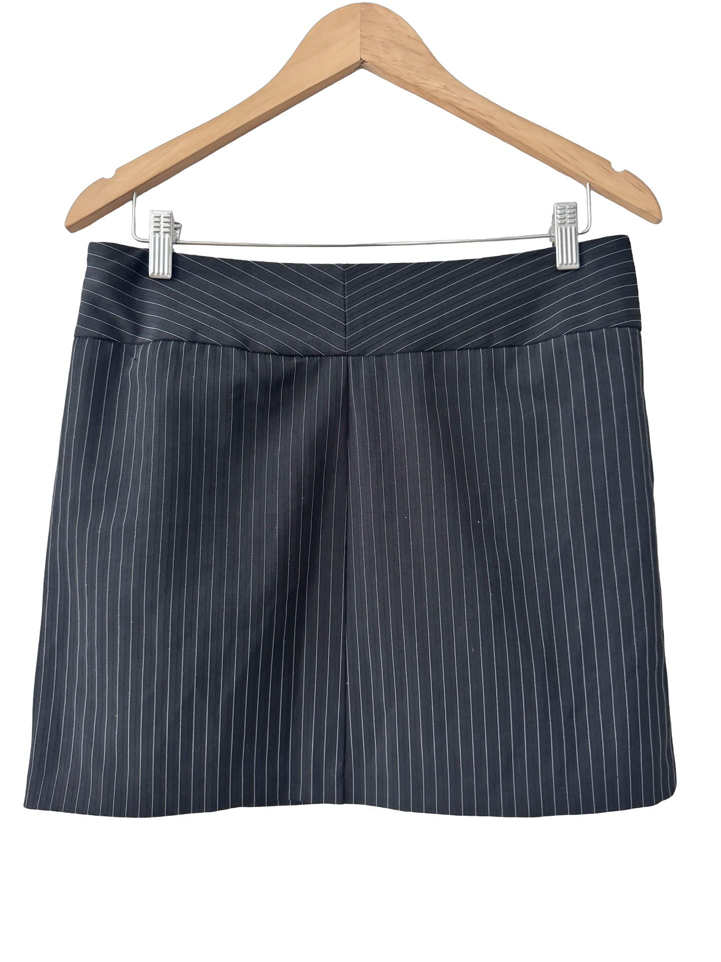 Vintage My Michelle Pinstripe Belted Mini Skirt (M/L)