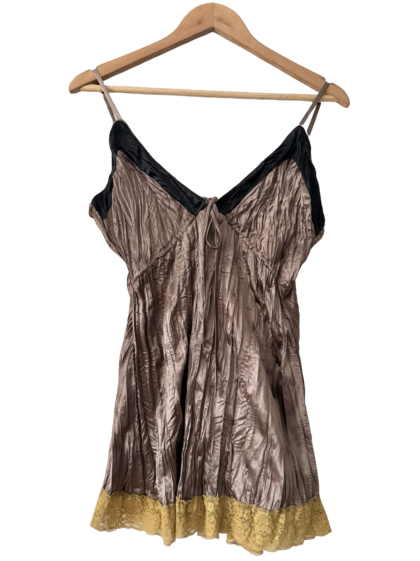 Vintage 2000s Chocolate Crinkle Motel Cami (L)