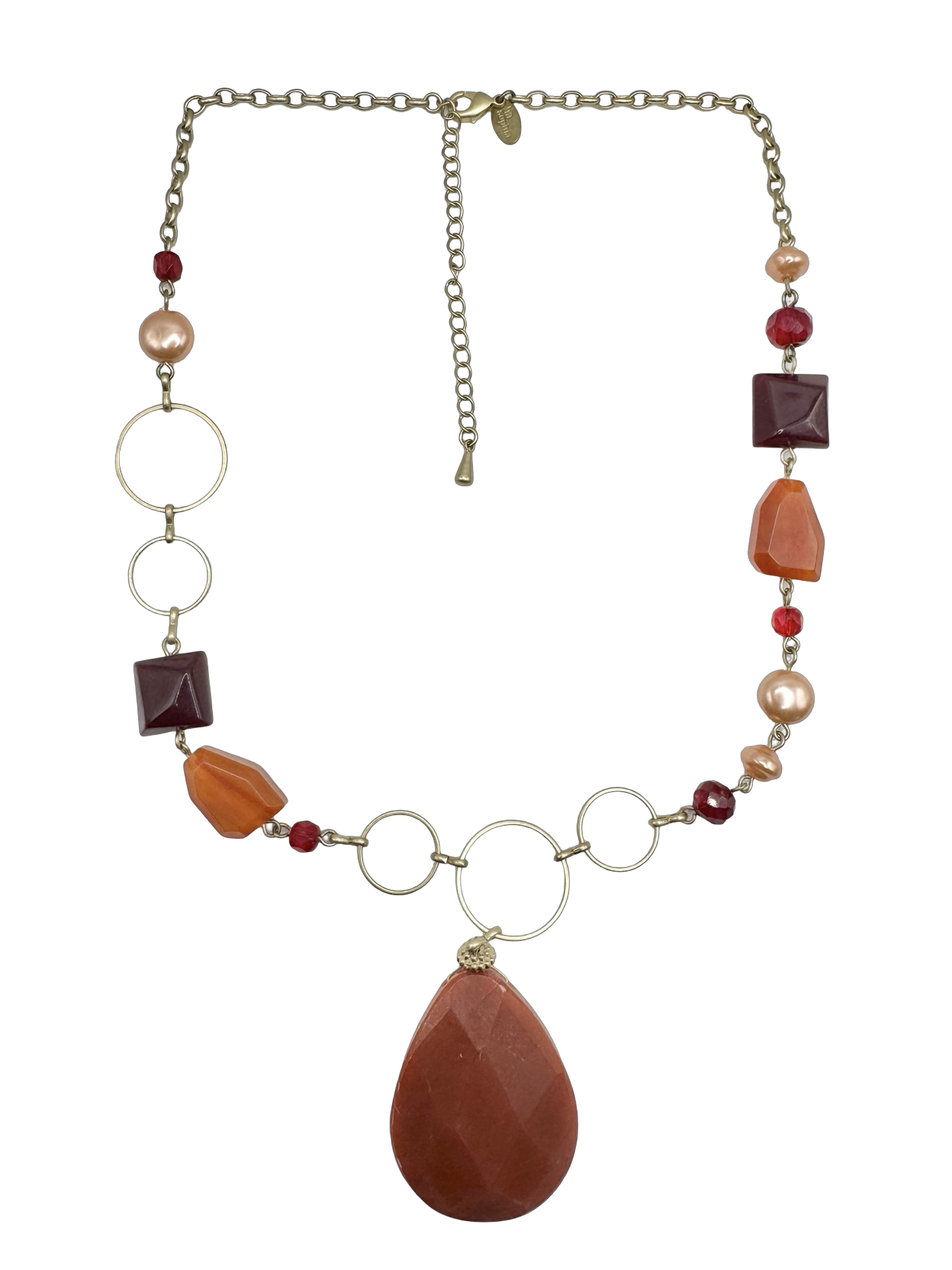 Vintage Y2K Aperol Spritz Necklace