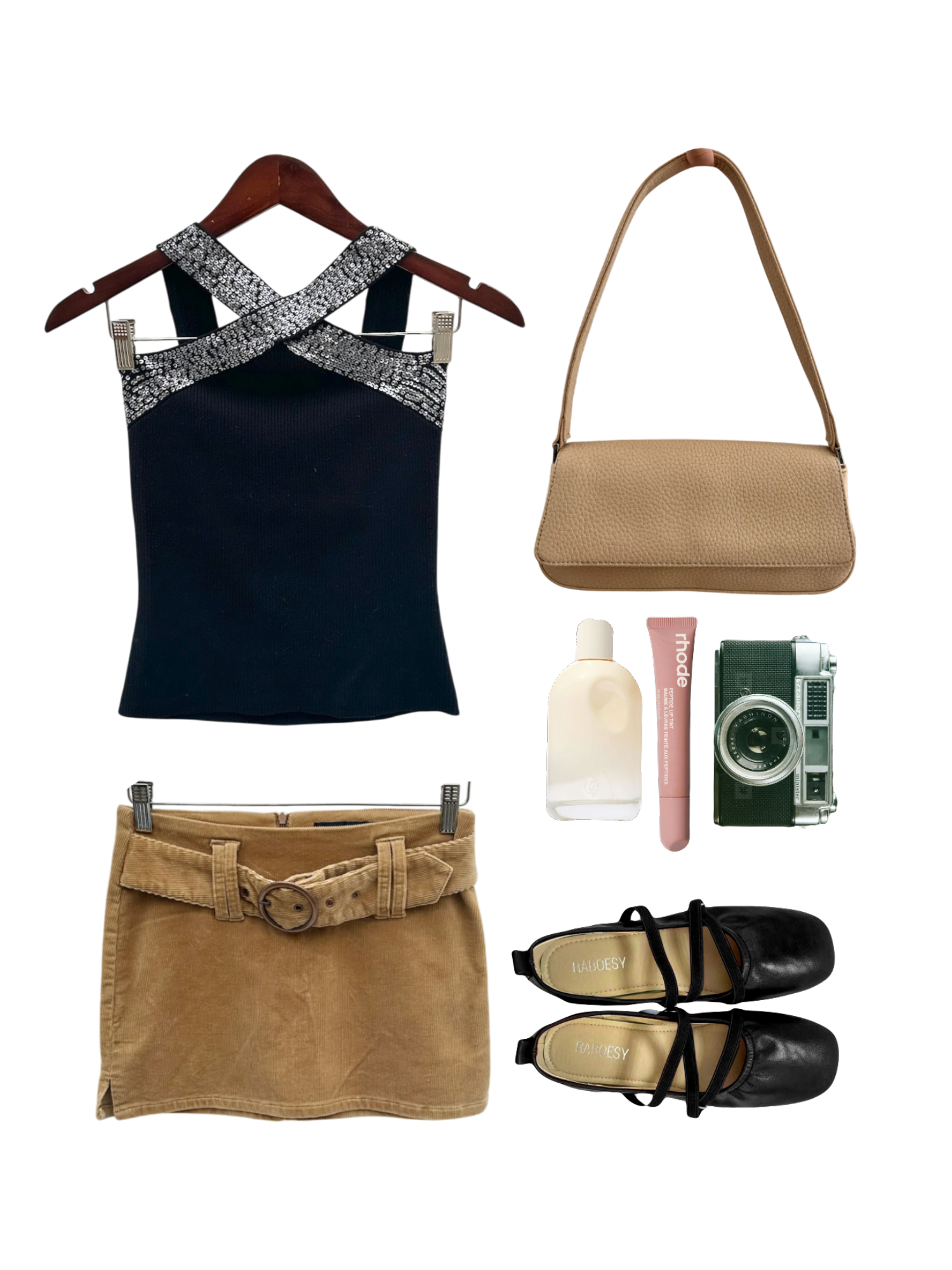 Vintage 90s Dazzling Crossover Halter Top (XS/S)