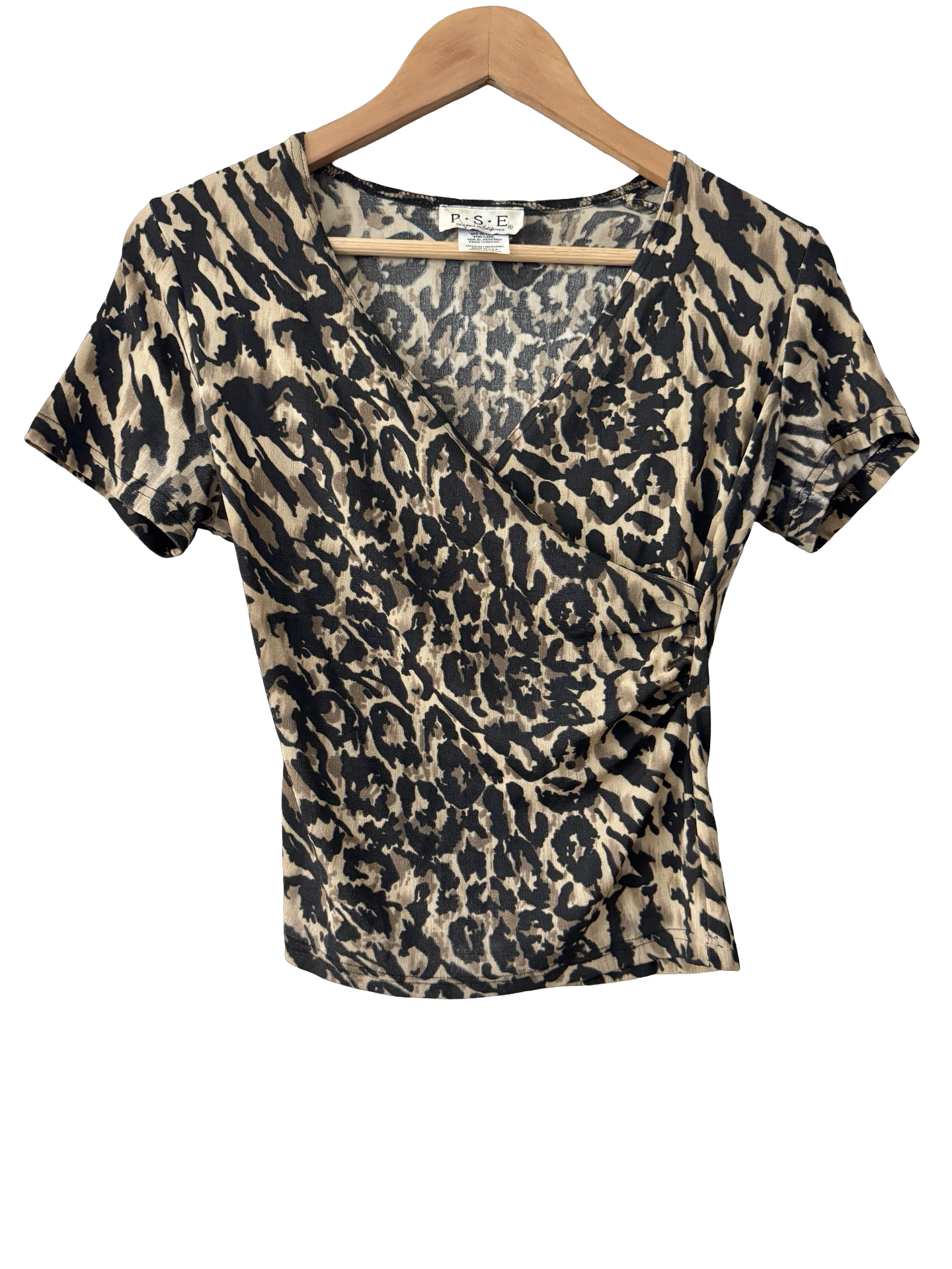 Vintage 90s Wild Instinct Wrap Top (M)