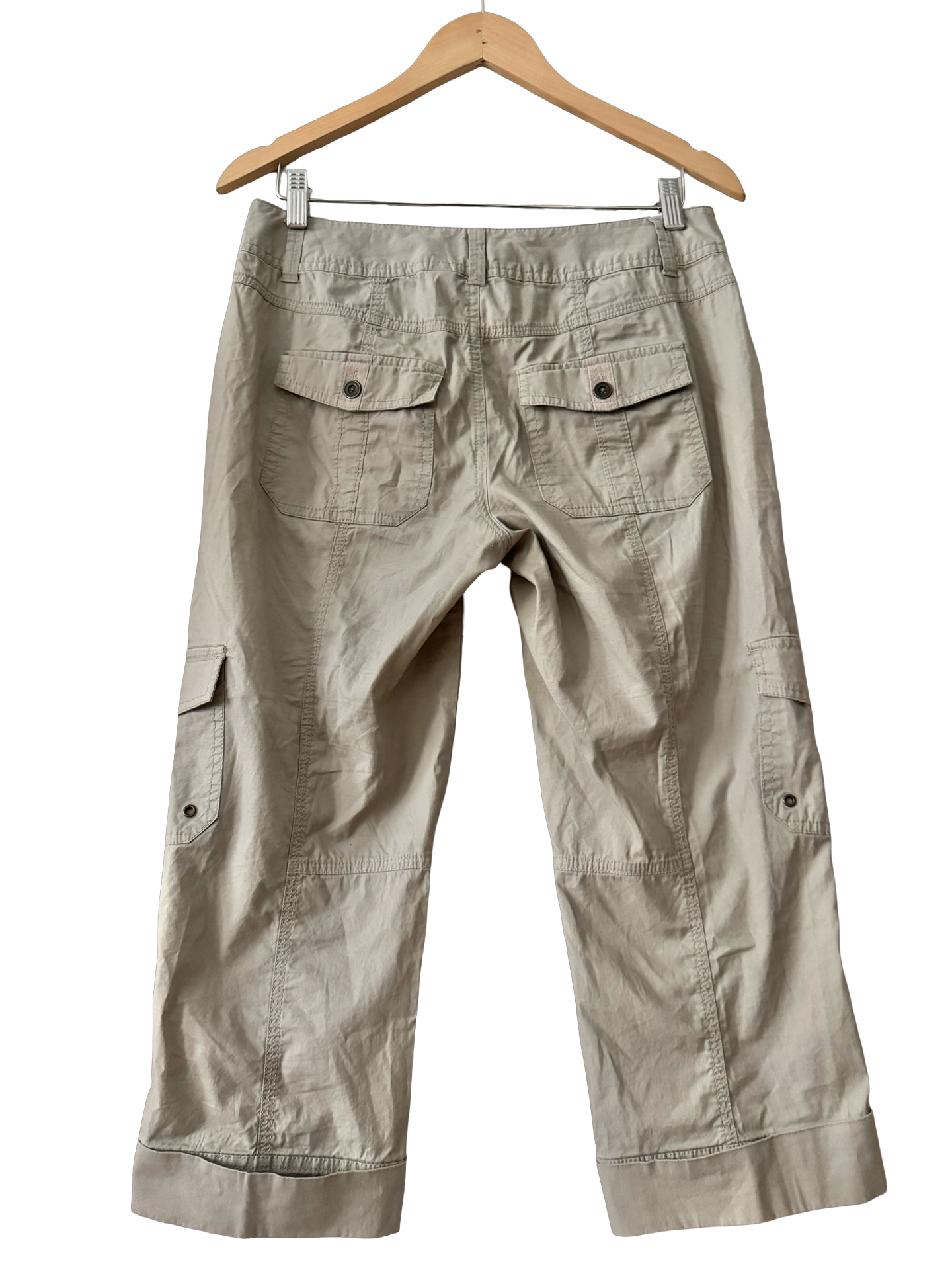 Vintage Y2K Utility Girl Cargo Capris (S-M)