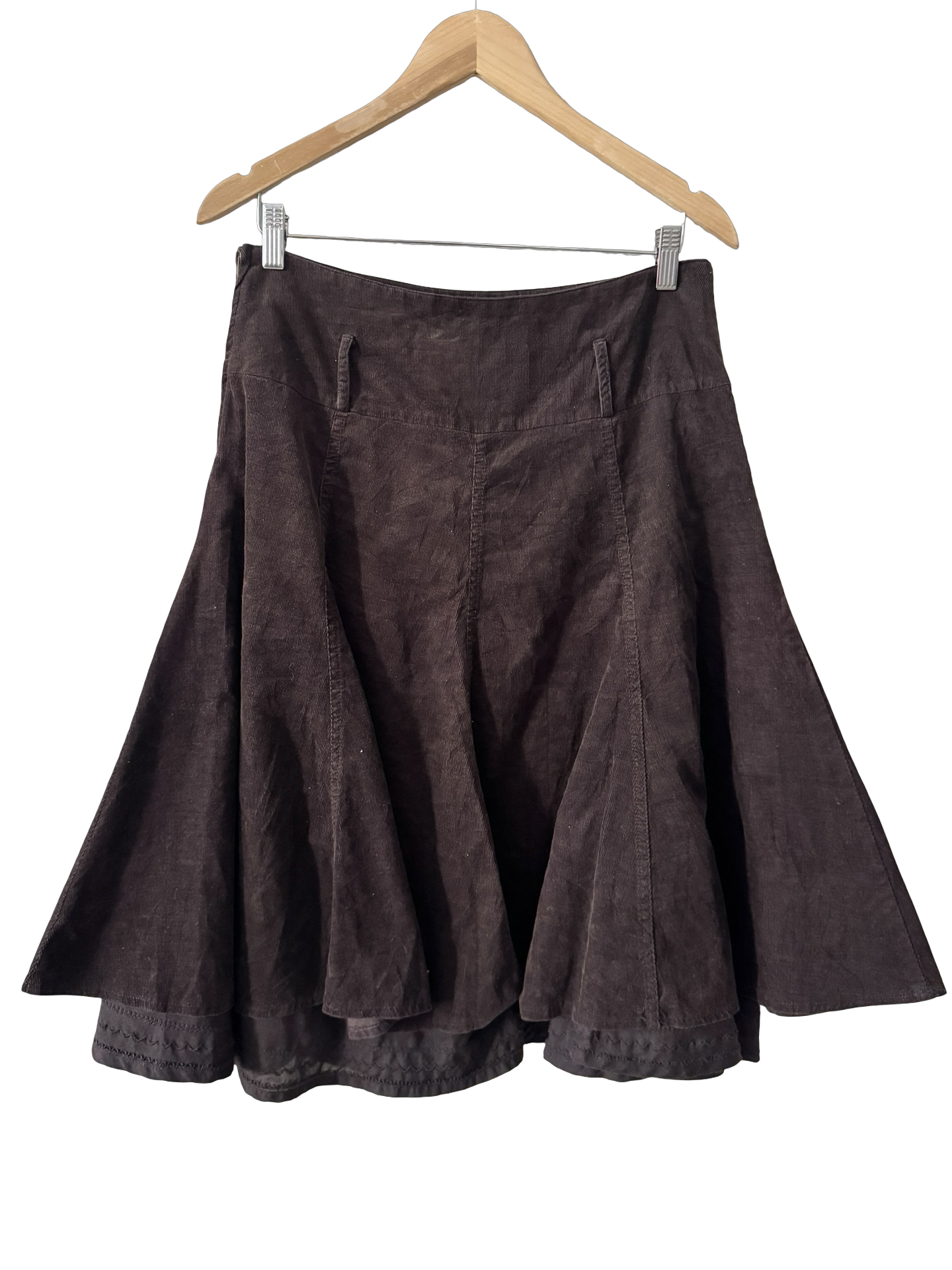 Vintage Y2K French Bohemian City Girl Midi Skirt (M)