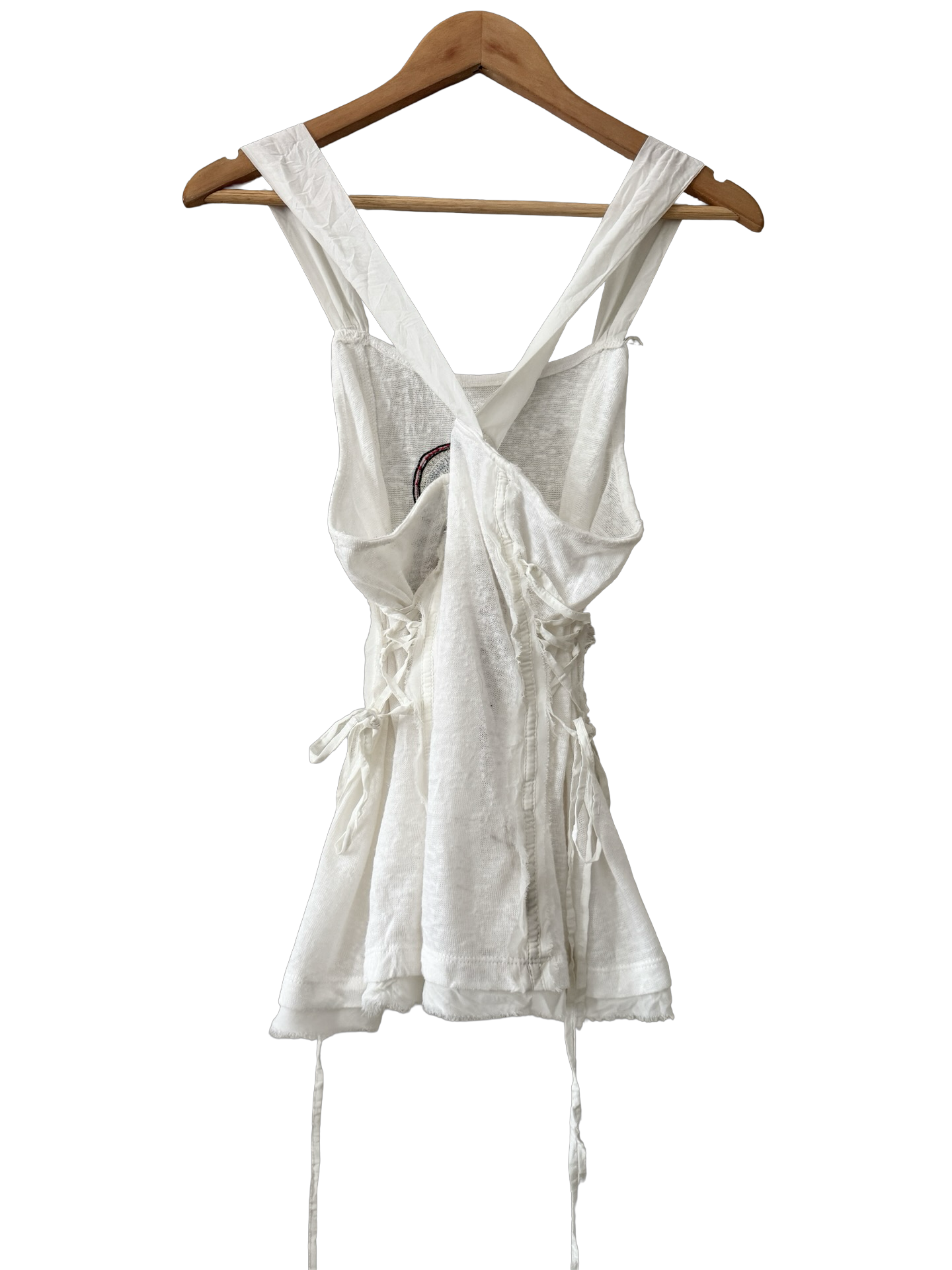 Vintage Y2K IXOO Artisan Lace-Up Cami Top (M)
