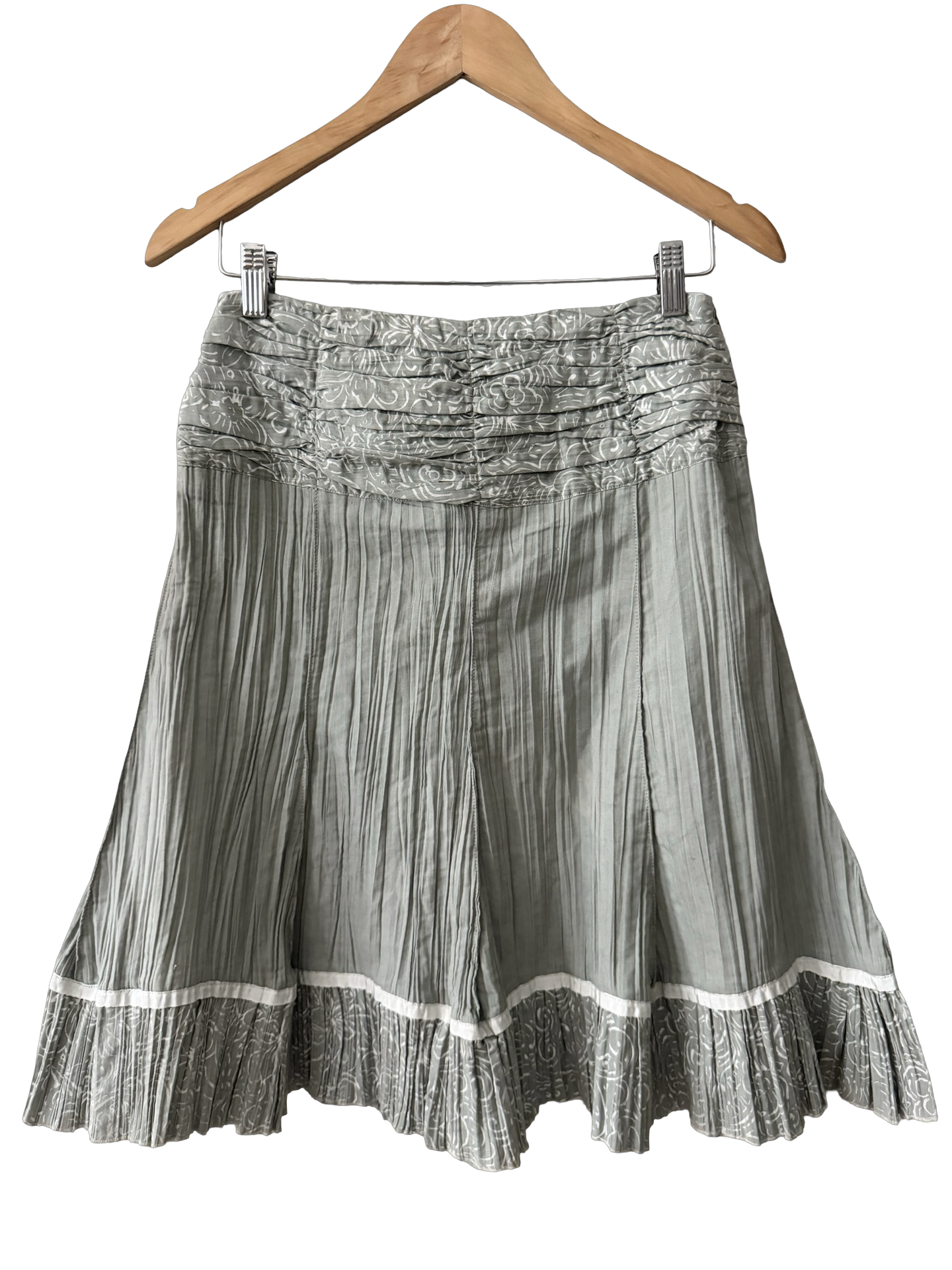 Vintage 90s Sage Garden Pleated Skirt (XS/S)