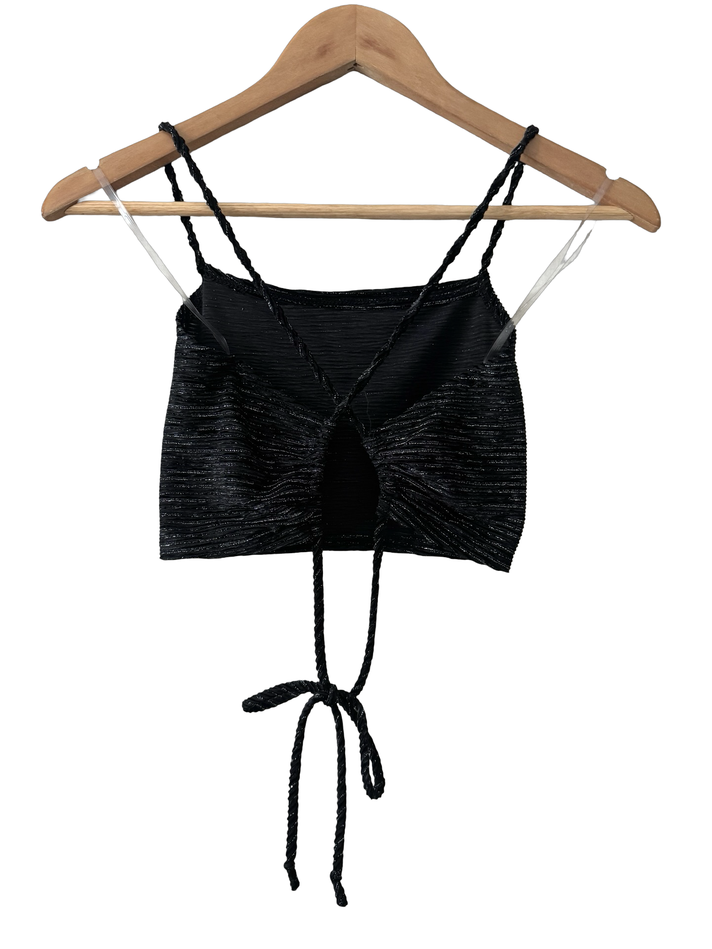 Vintage Y2K Cropped Tie-Back Top