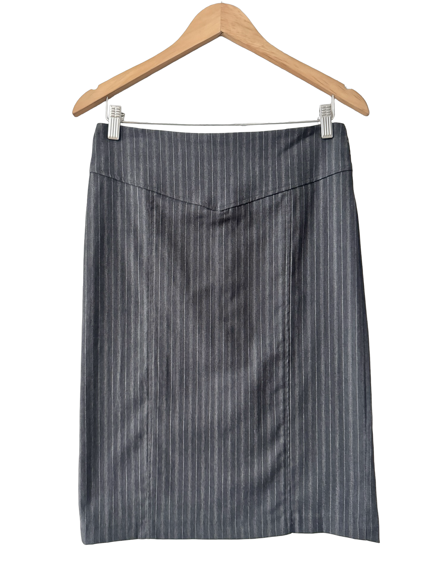 Vintage Rampage Y2K Pinstripe Office Siren Midi Skirt (S/M)