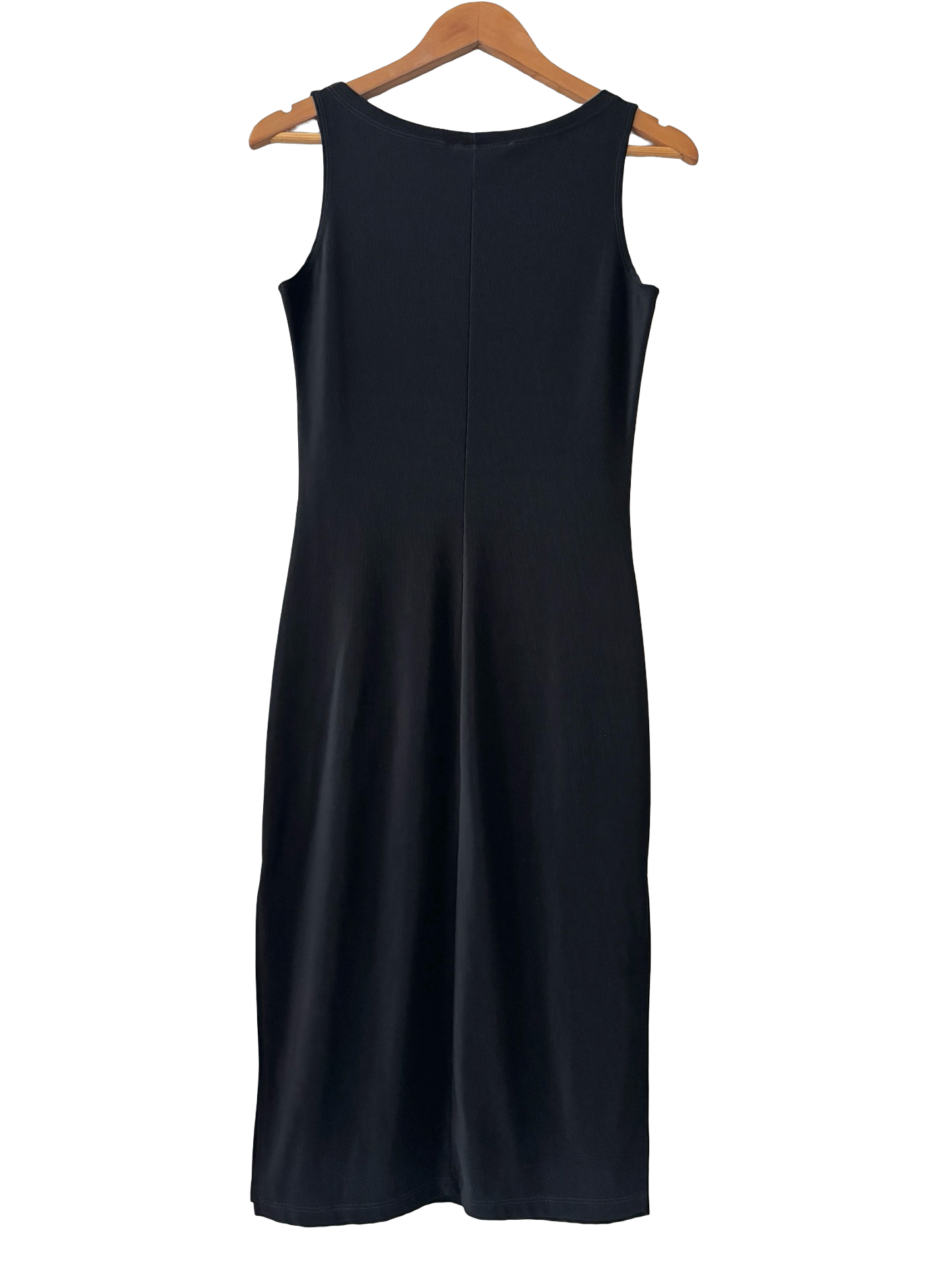 Vintage 90s Necessary Objects Black Slip Midi Dress (S/M)