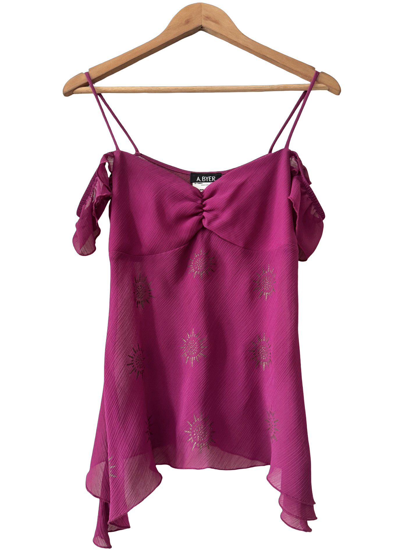 Vintage 90s Raspberry Starlet Top (S/M)