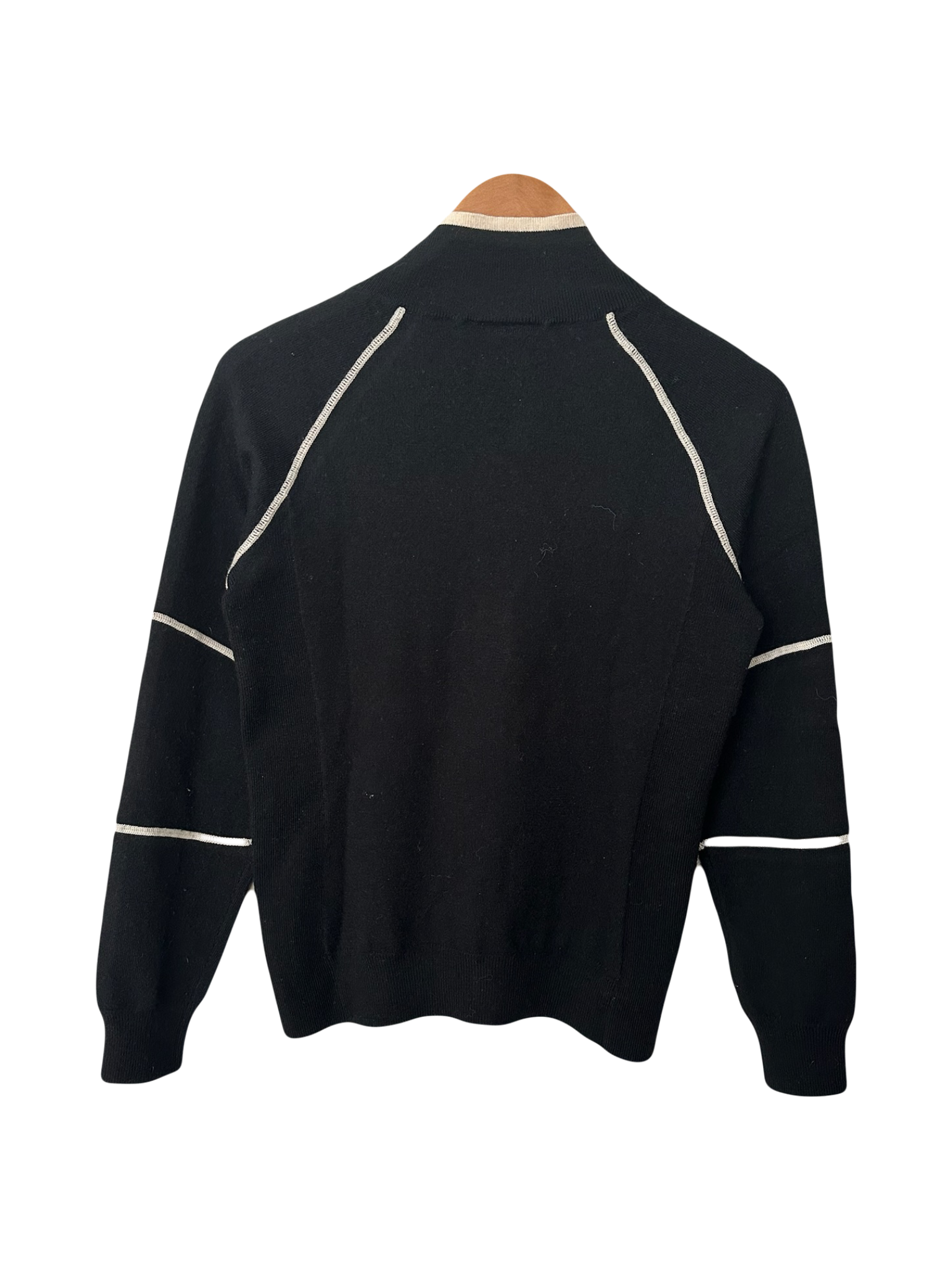 Vintage Y2K Double Zip Knit Contrast Jacket (M)