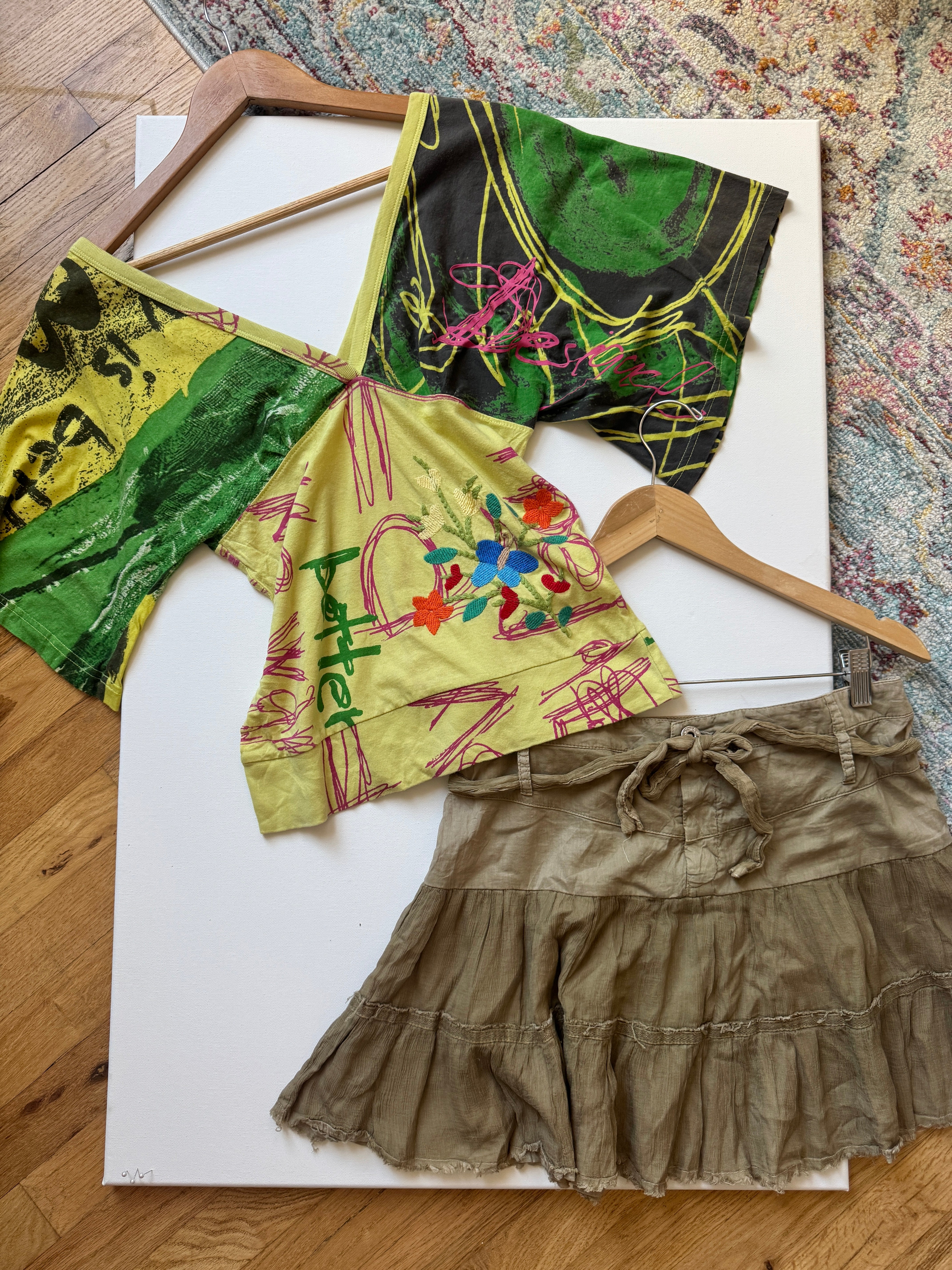 Vintage Y2K Desigual Acid Gallery Statement Top (M)