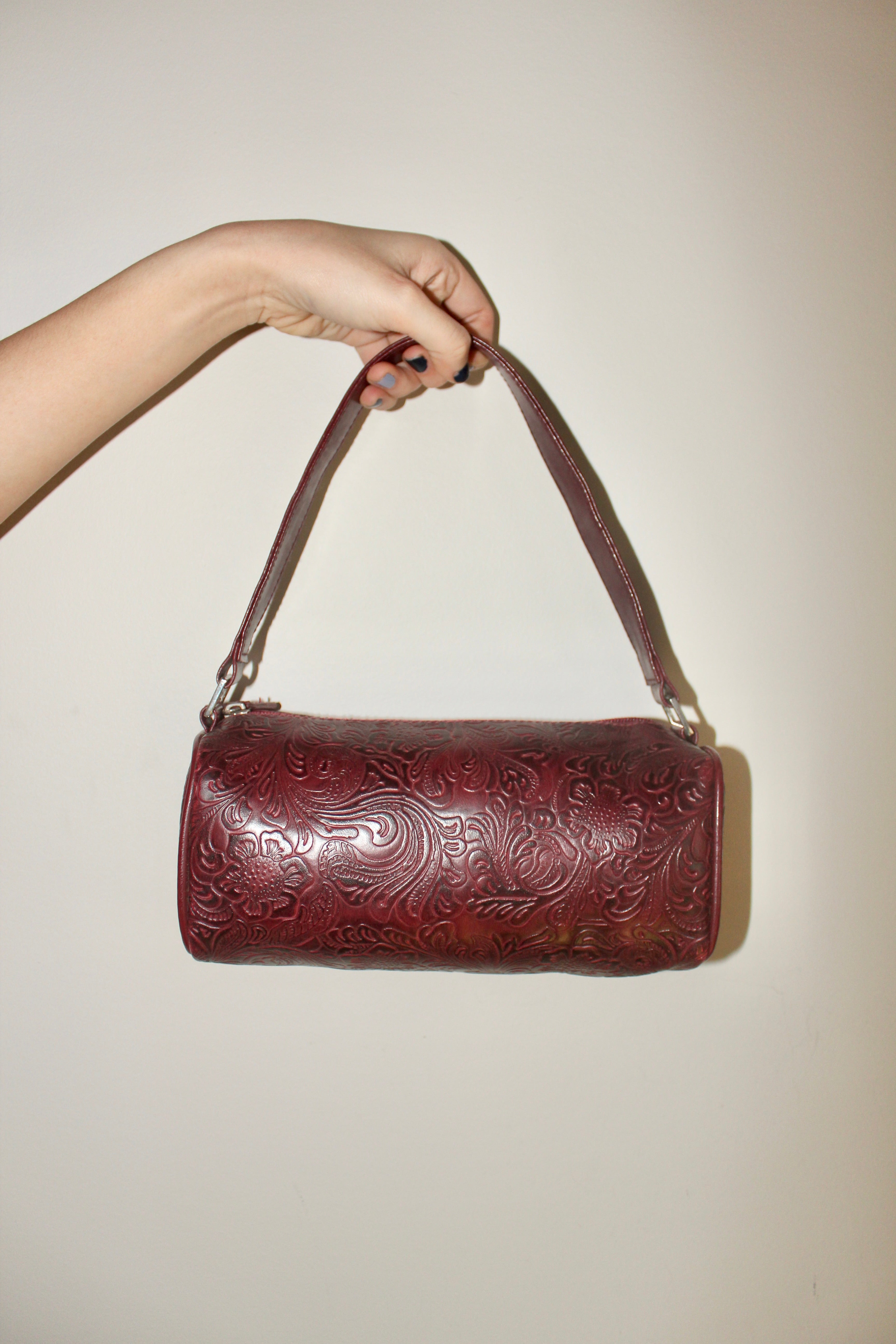 Vintage 90s Cherry Textured Rectangular Purse