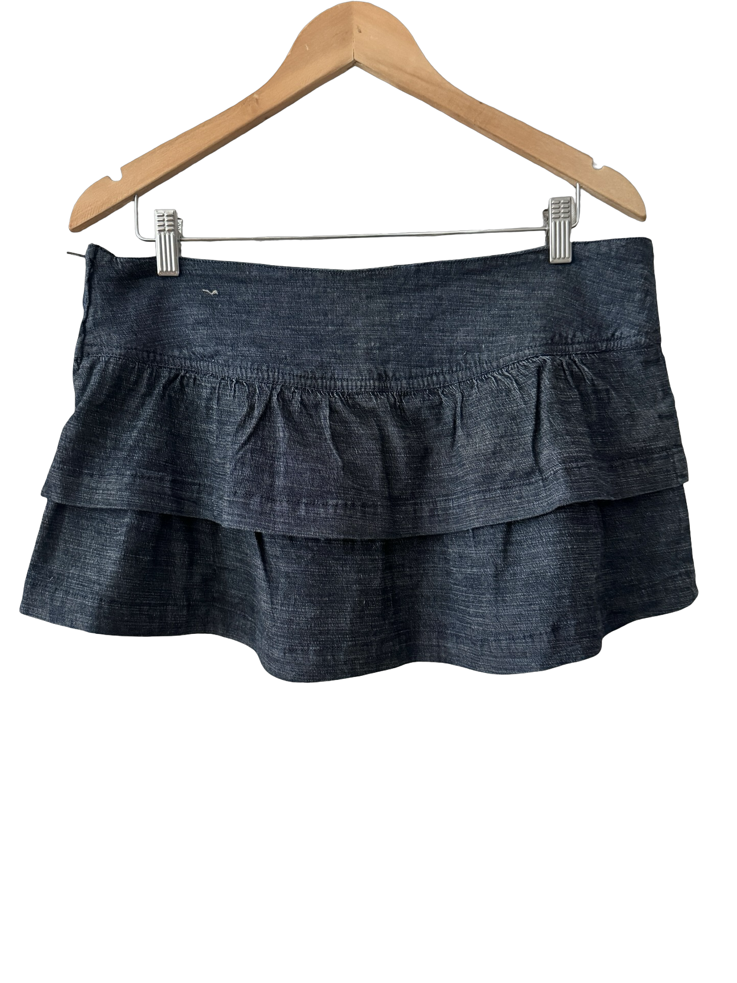 Vintage Y2K Charcoal Micro Mini Skirt (L)