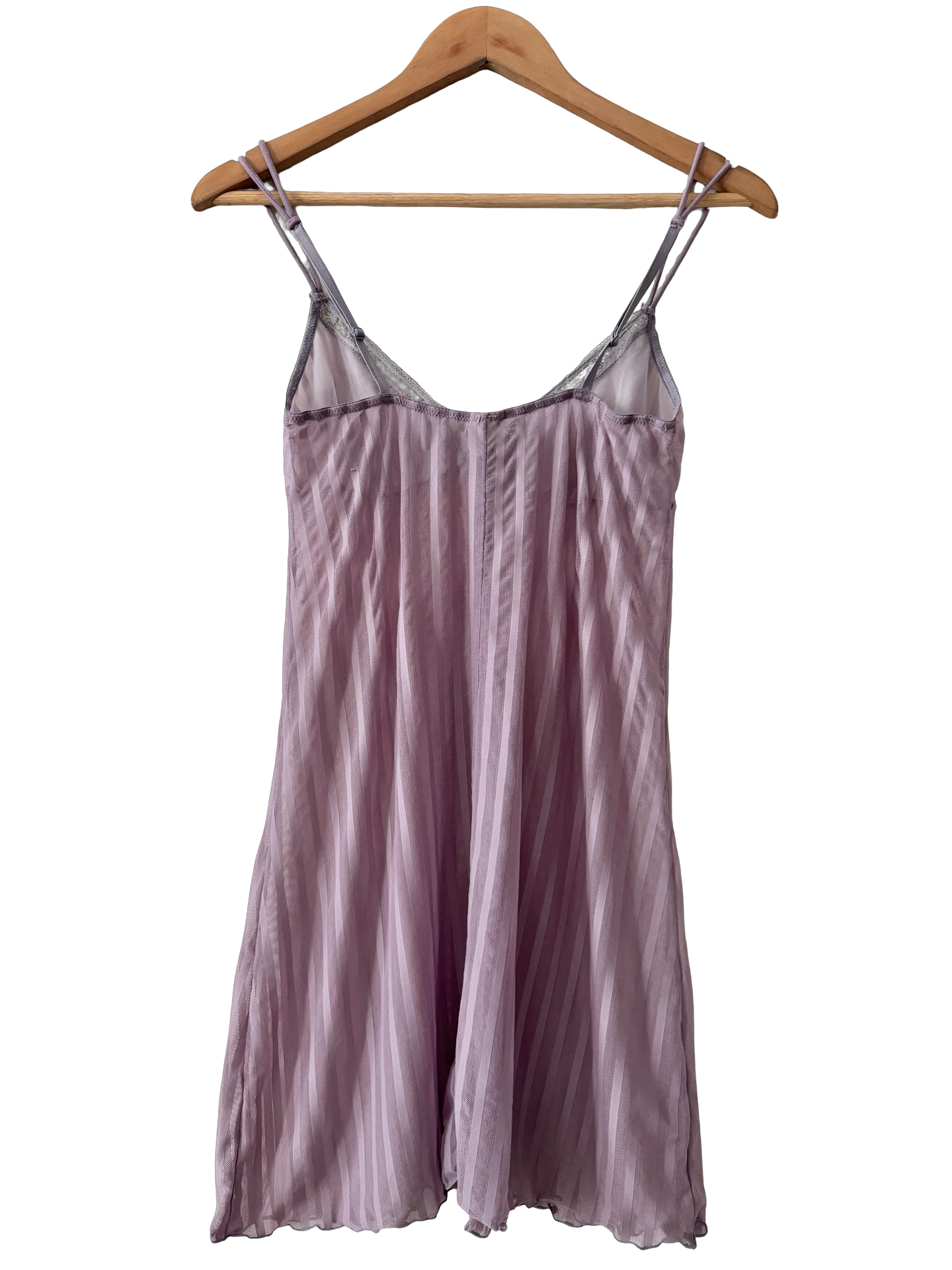 Vintage 90s Lilac Afterglow Sheer Slip (S)