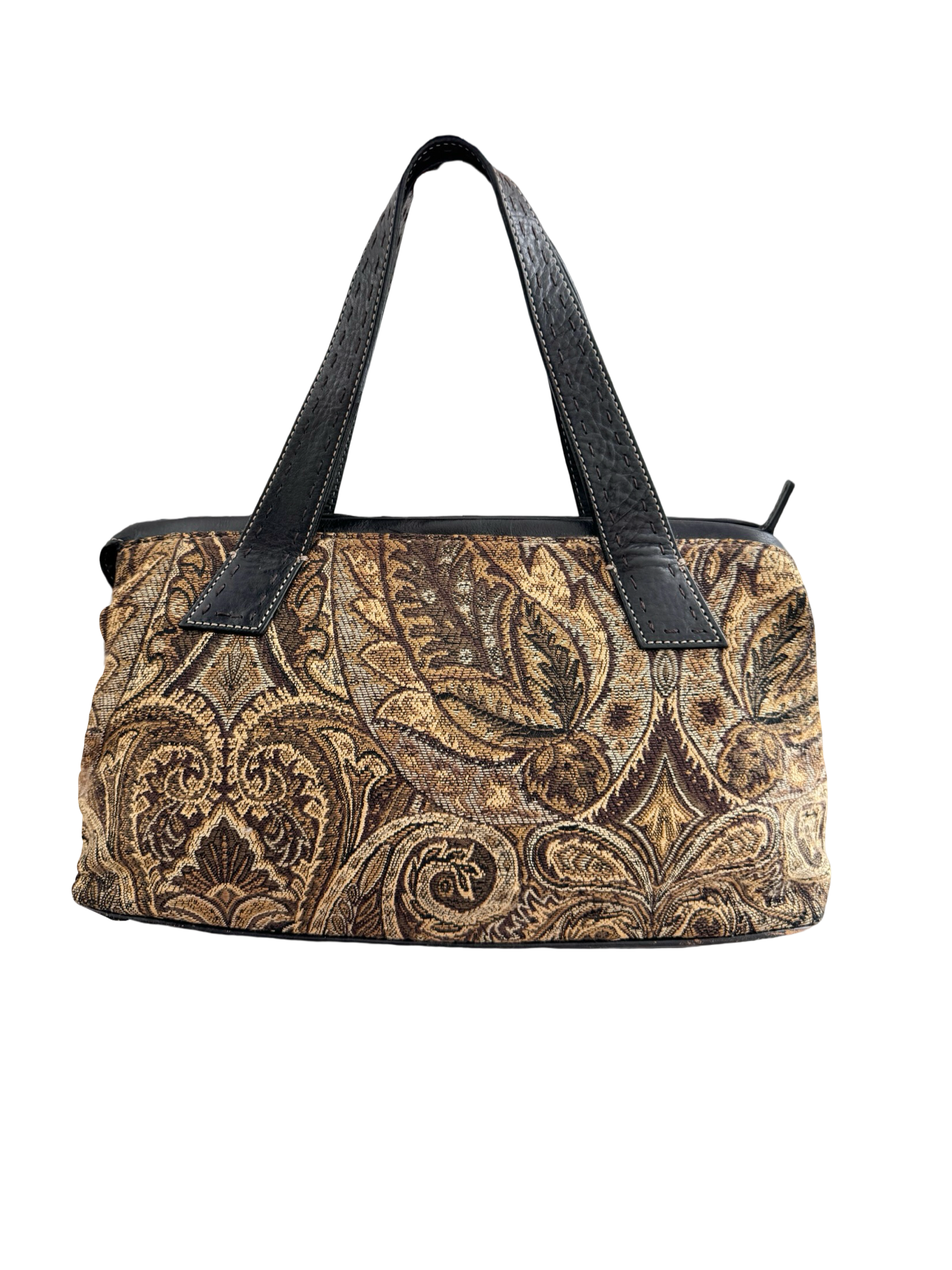 Vintage Fossil Tapestry Shoulder Bag