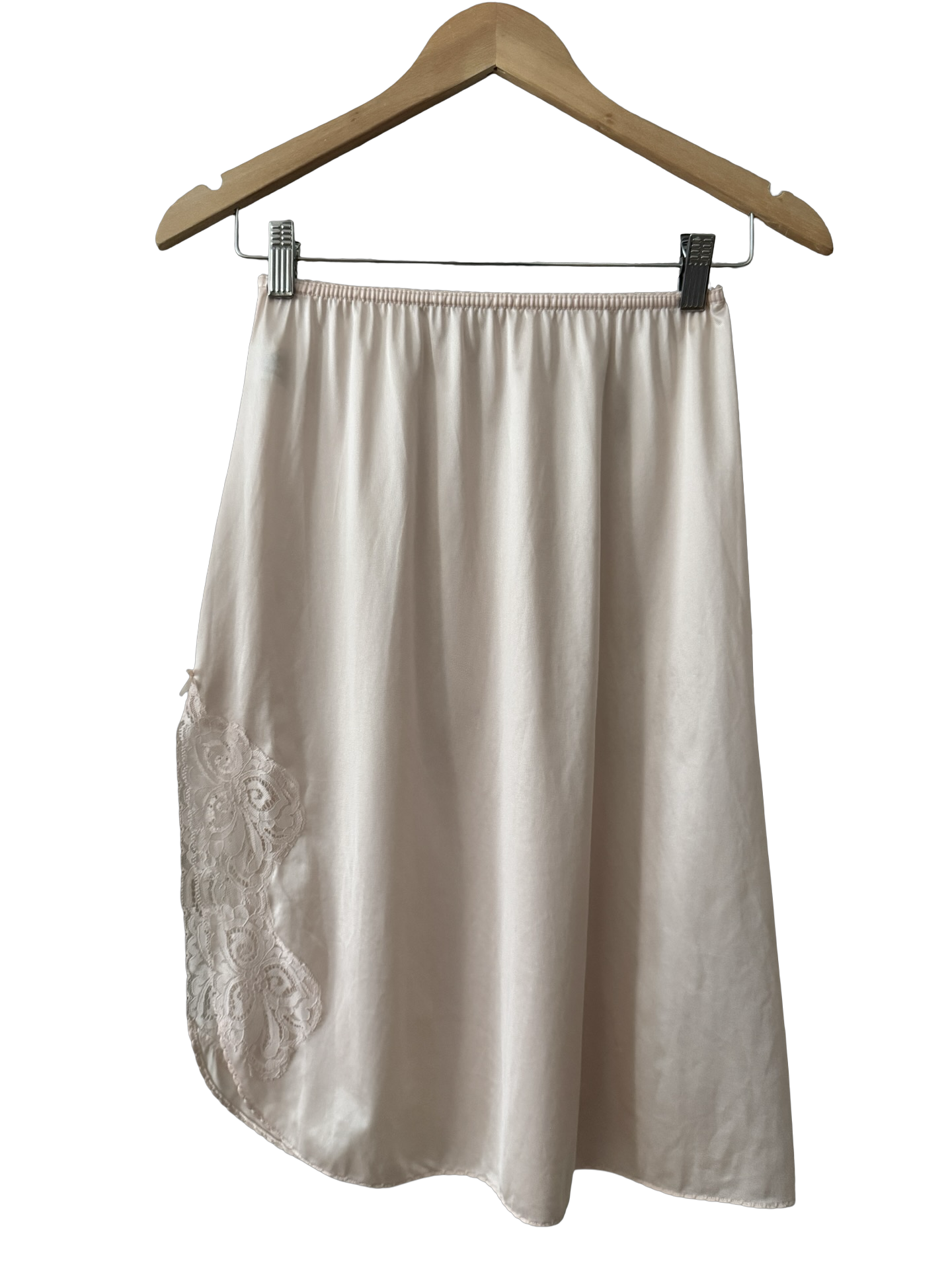 Vintage 60s Blush Lace Half Slip Skirt (XS/S)