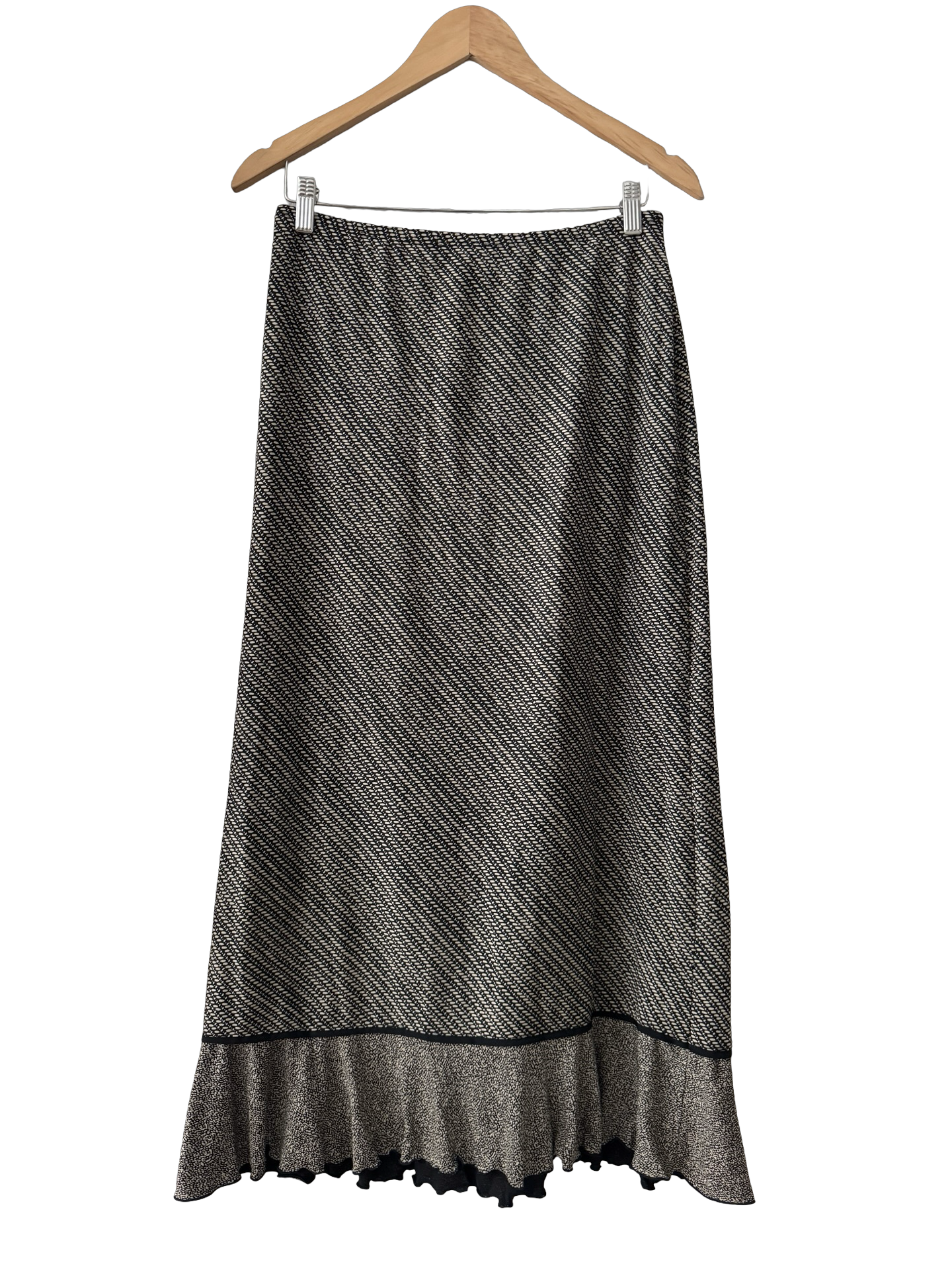 Vintage 90s Micro Print Mix Midi Skirt (M)