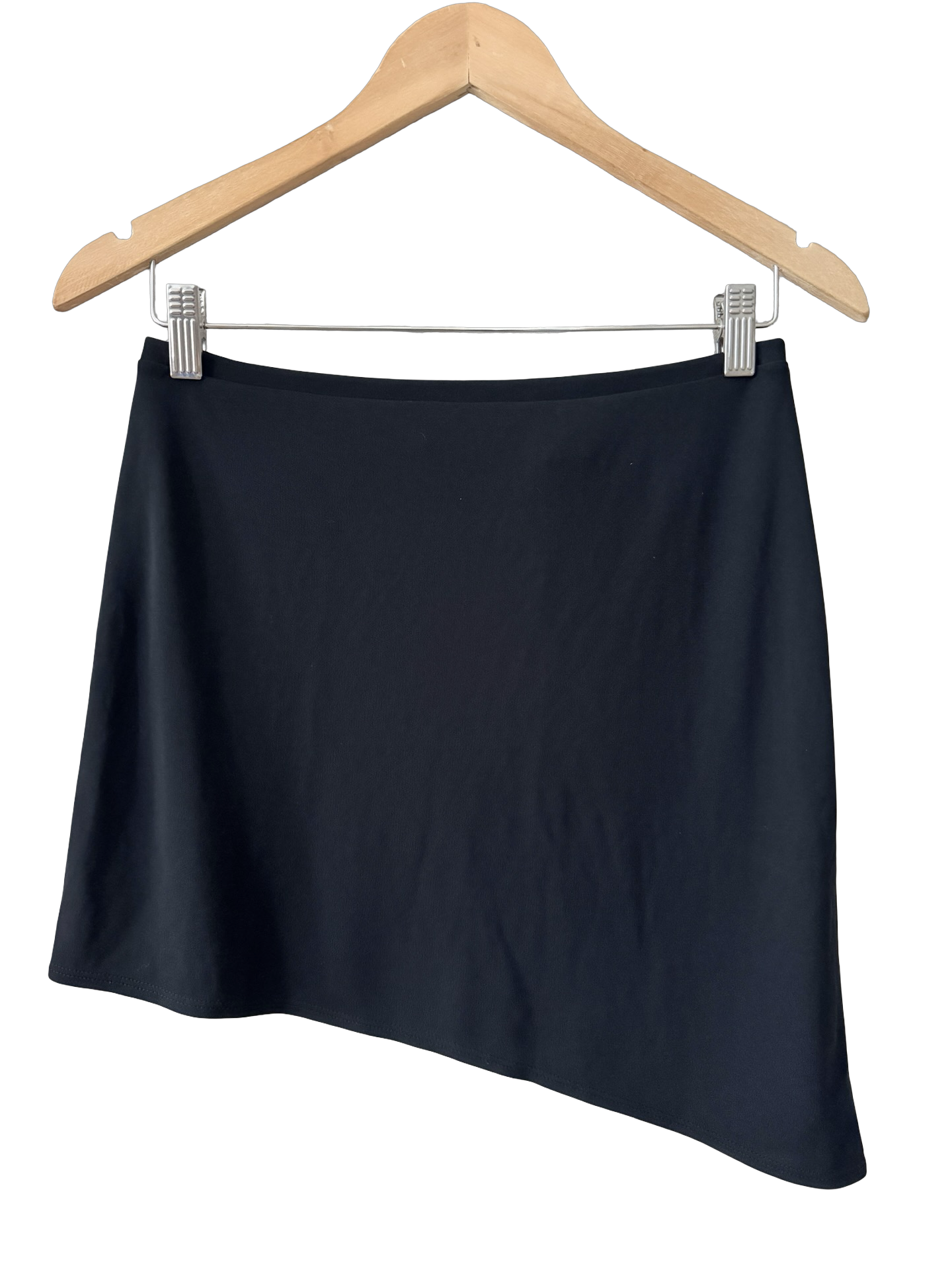 Vintage 90s Midnight Asymmetrical Mini Skirt (S)