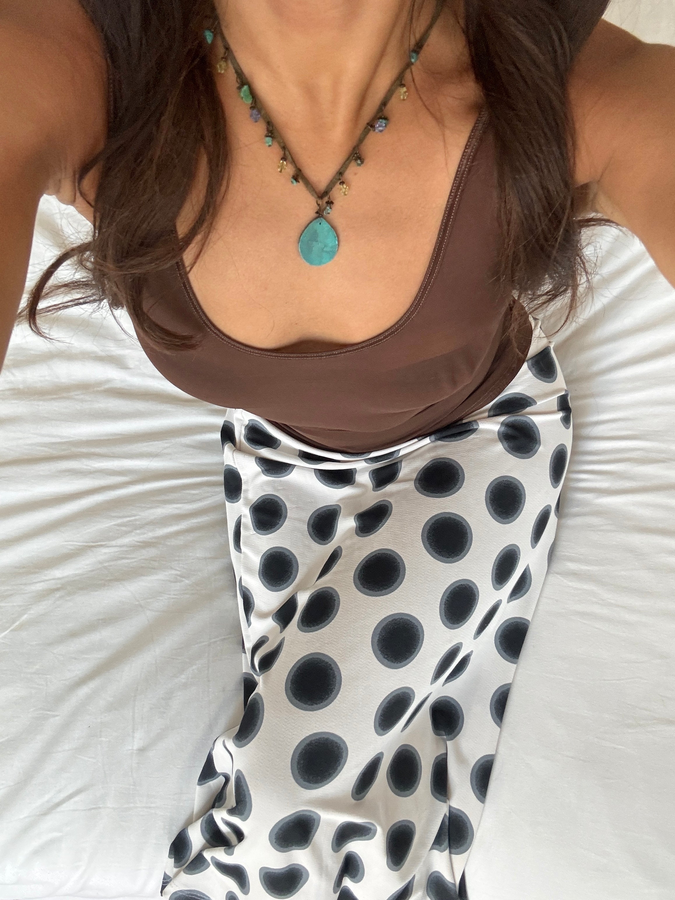 Vintage Turquoise Wanderer Charm Necklace