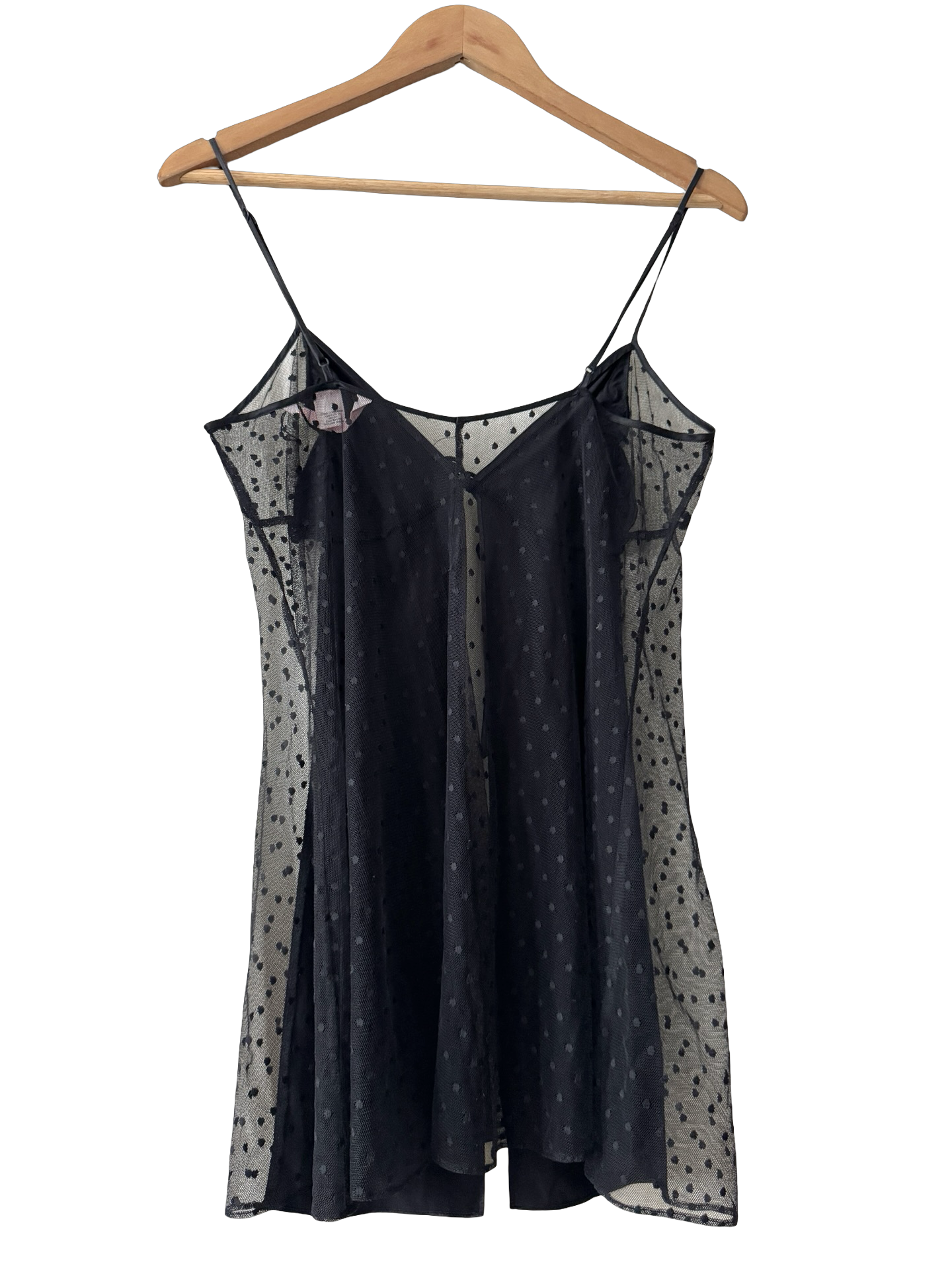 Vintage Y2K Midnight Mesh Split Cami (M)