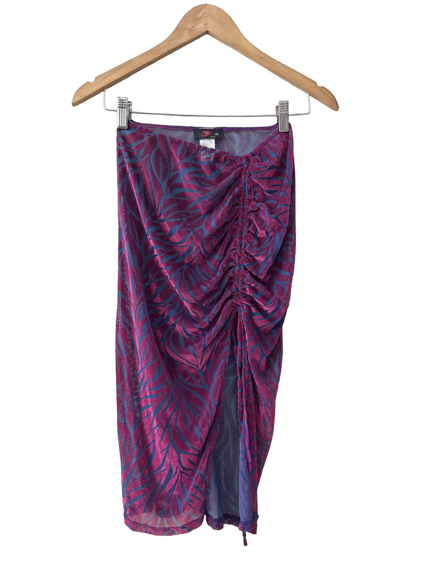 Vintage Y2K Ink Sheer Y2K Midi Skirt (S)